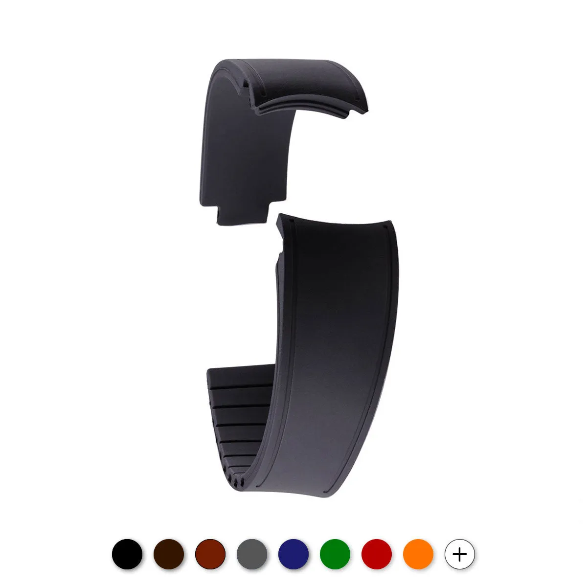 Rolex – Bracelet-montre caoutchouc R Strap – Rubber (noir, marron, gris, bleu, rouge, blanc, orange, kaki, blanc)