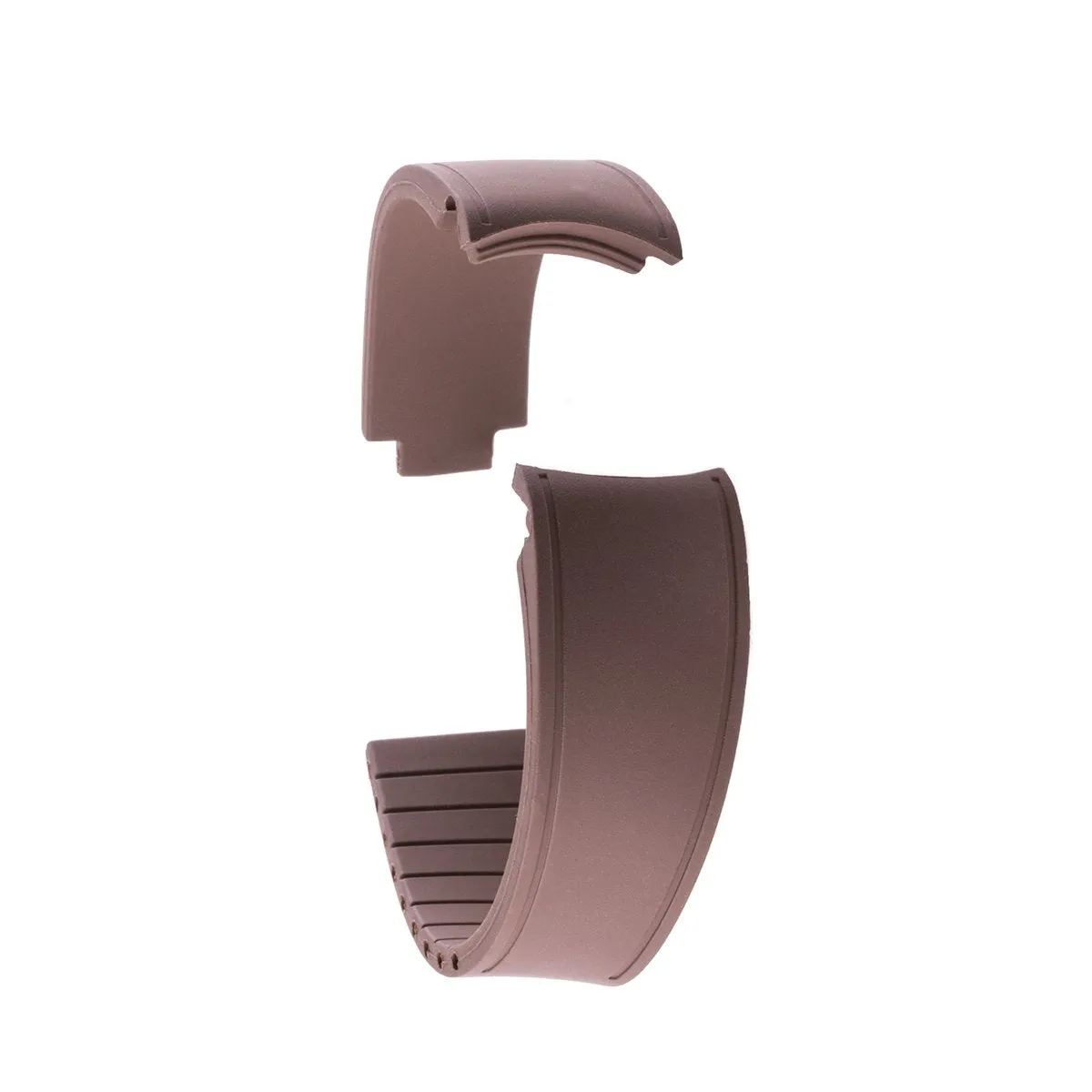 Rolex – Bracelet-montre caoutchouc R Strap – Rubber (noir, marron, gris, bleu, rouge, blanc, orange, kaki, blanc)