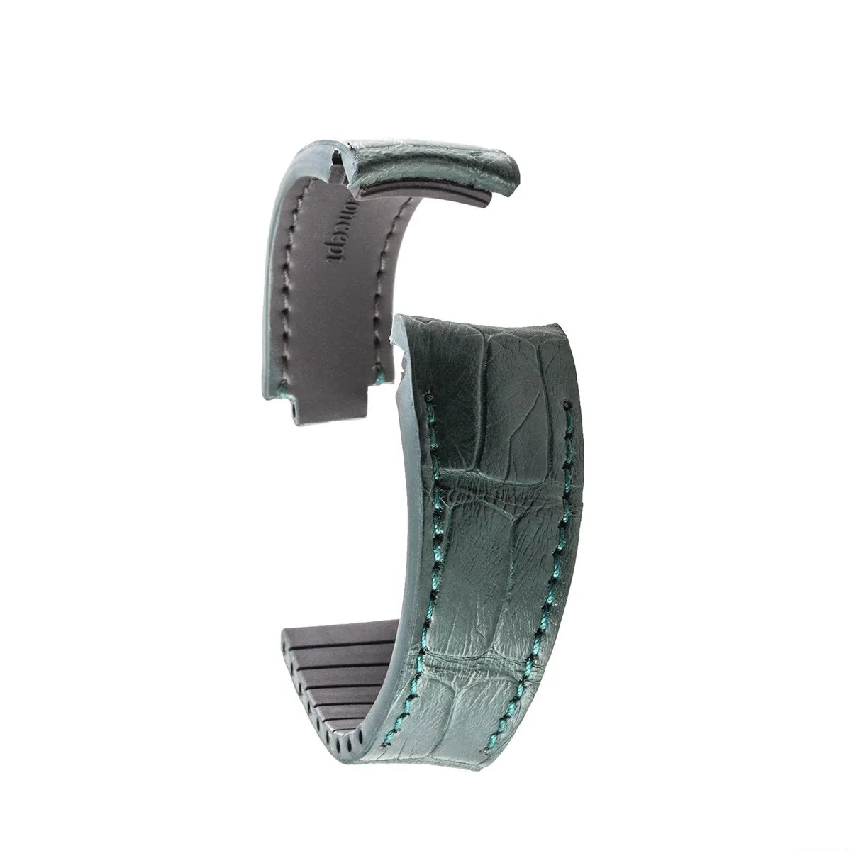 Rolex – Bracelet-montre cuir R Strap – Alligator (noir, gris, marron, bleu, miel, rouge, vert, rose)