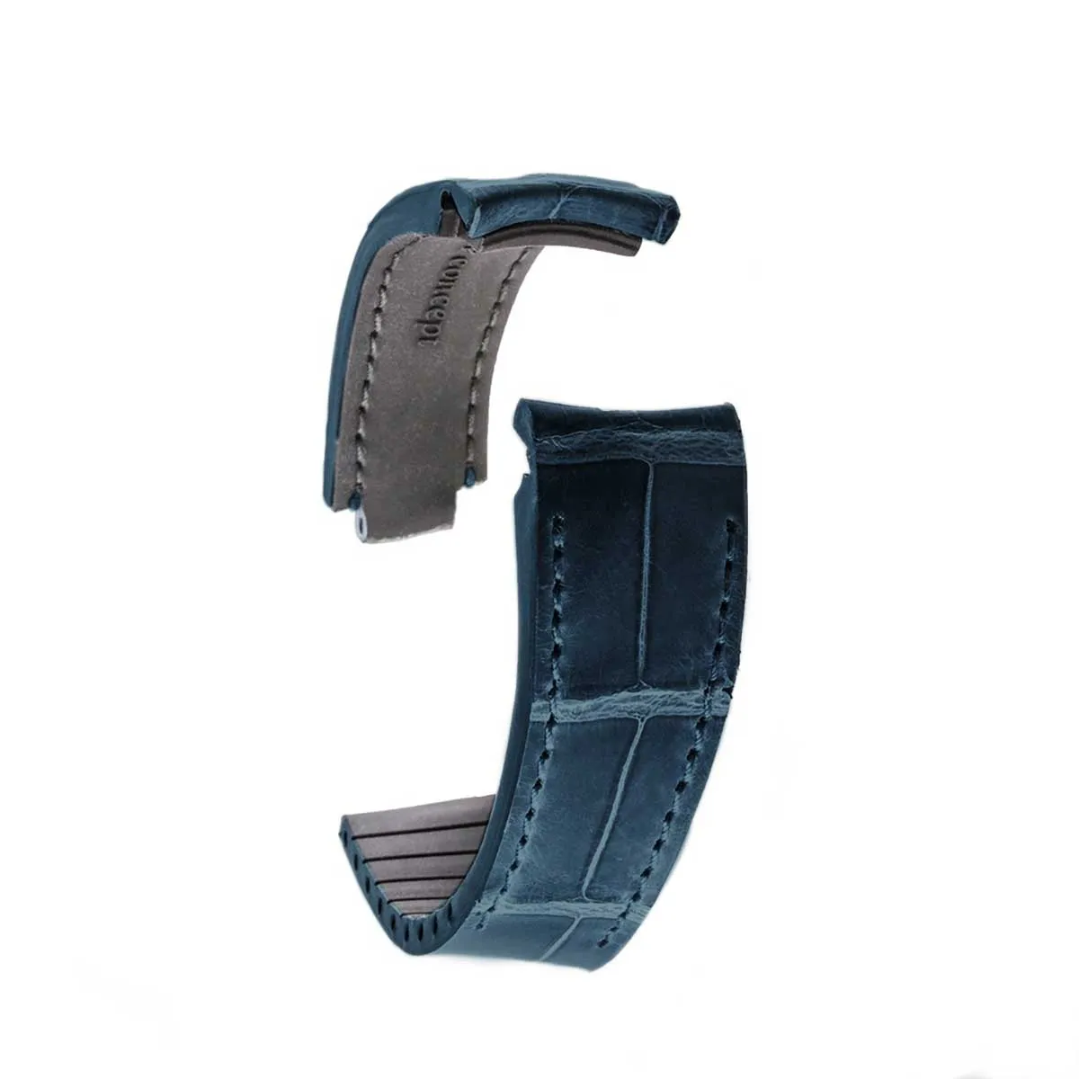 Rolex – Bracelet-montre cuir R Strap – Alligator (noir, gris, marron, bleu, miel, rouge, vert, rose)