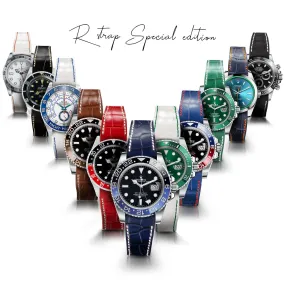 Rolex – Bracelet-montre cuir R Strap "Special Editions" – Alligator noir, marron, bleu, rouge...