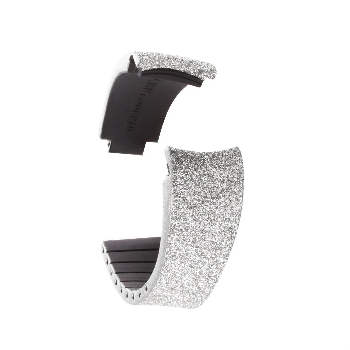 Rolex – Bracelet-montre cuir R Strap – Veau pailleté (noir, champagne, or, argent)
