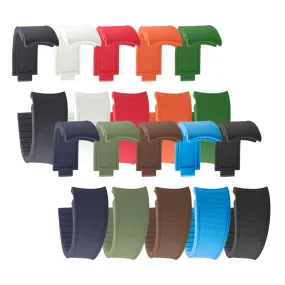 Rolex – Bracelet-montre R Strap caoutchouc premium - Motif cordura – Rubber (noir, marron, gris, bleu, rouge, blanc, orange, kaki, blanc)