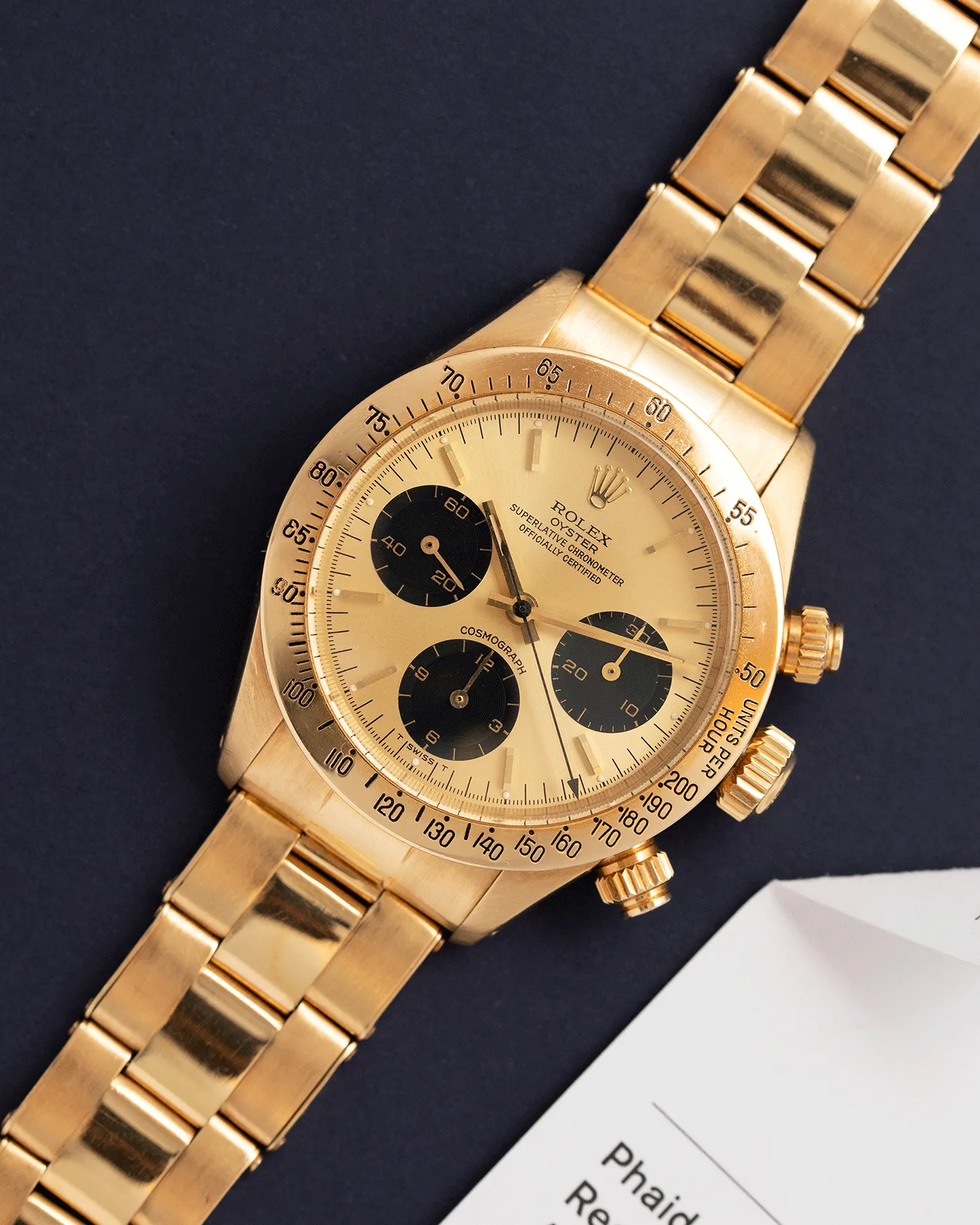 Rolex Cosmograph Daytona 6265 Yellow Gold
