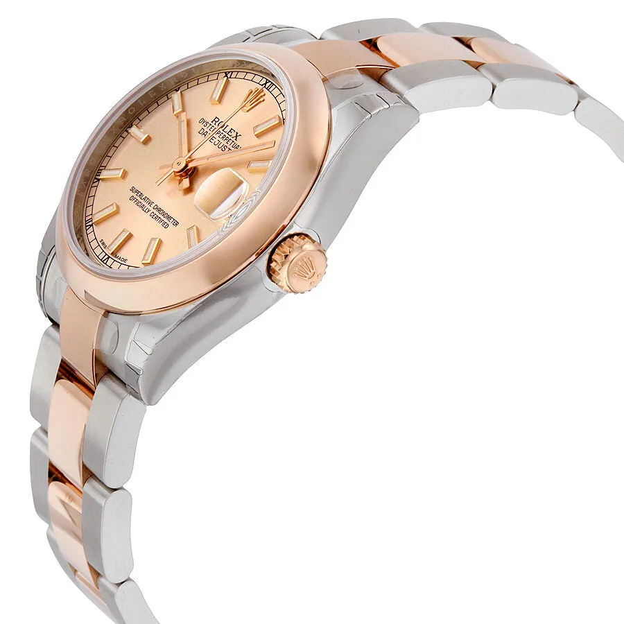 Rolex Datejust 31 Pink Dial Automatic Ladies 18 Carat Everose Gold Oyster Watch 178241PKSO
