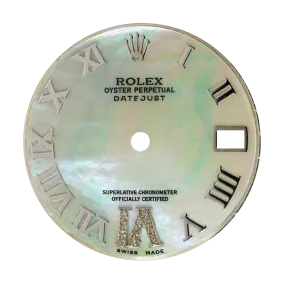 Rolex DateJust 31mm Mother of Pearl/Roman Numerals Custom Dial