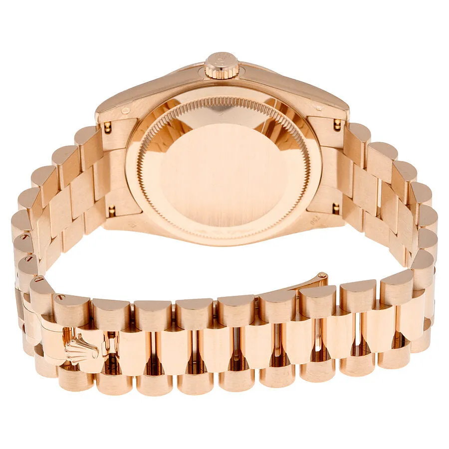 Rolex Day-Date Chocolate Dial 18K Everose Gold President Automatic Unisex Watch 118235CHODRP
