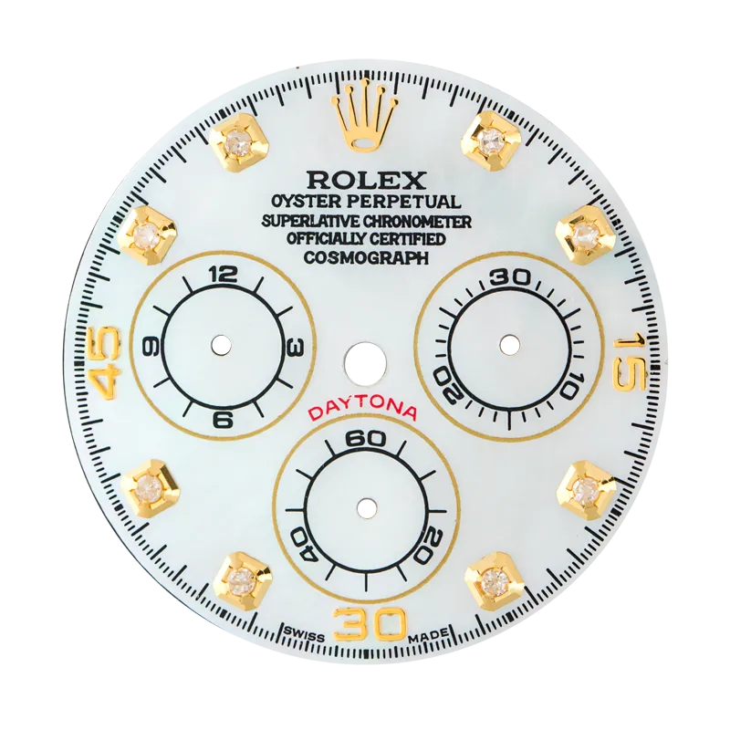 Rolex Daytona Custom White MOP/Diamonds Dial