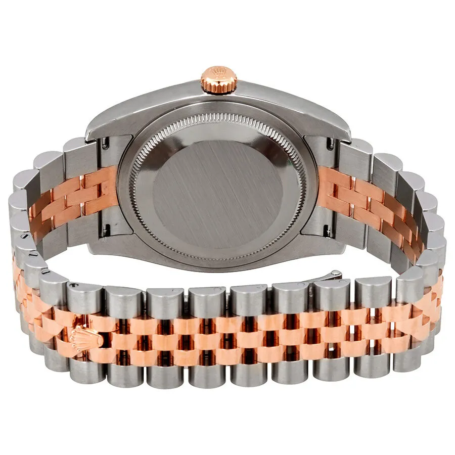 Rolex Oyster Perpetual Datejust 36 White Dial Stainless Steel and 18K Everose Gold Jubilee Bracelet Automatic Men's Watch 116201WDJ