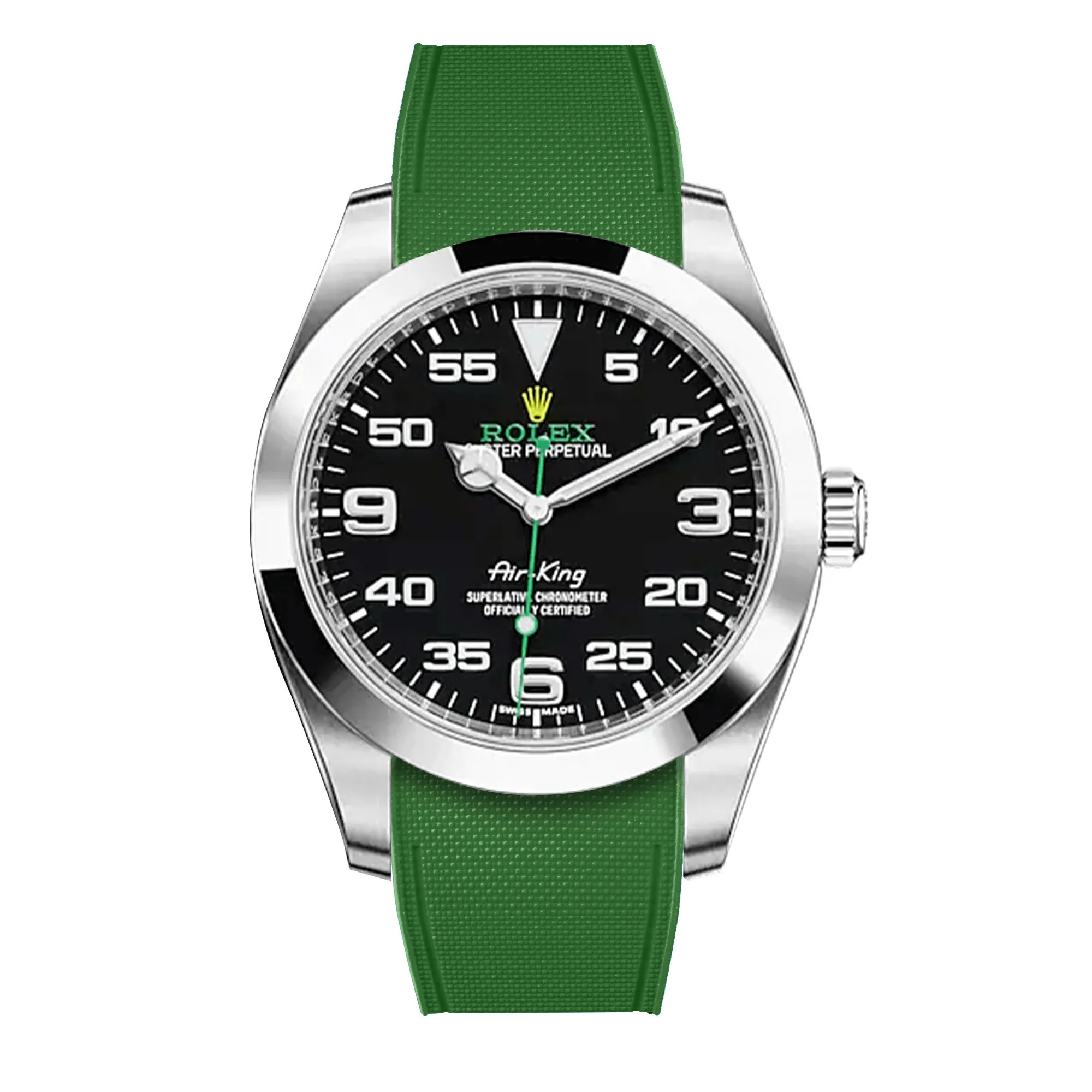 Rolex – R strap Premium - Bracelet-montre caoutchouc motif cordura pour Airking  & bracelet Oyster