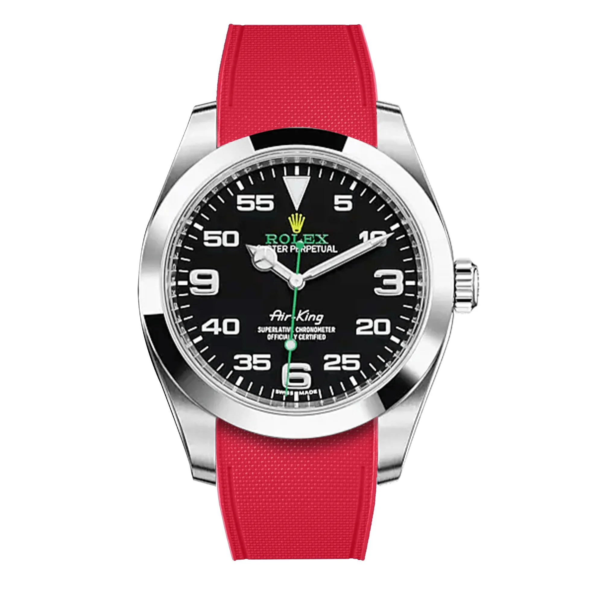 Rolex – R strap Premium - Bracelet-montre caoutchouc motif cordura pour Airking  & bracelet Oyster