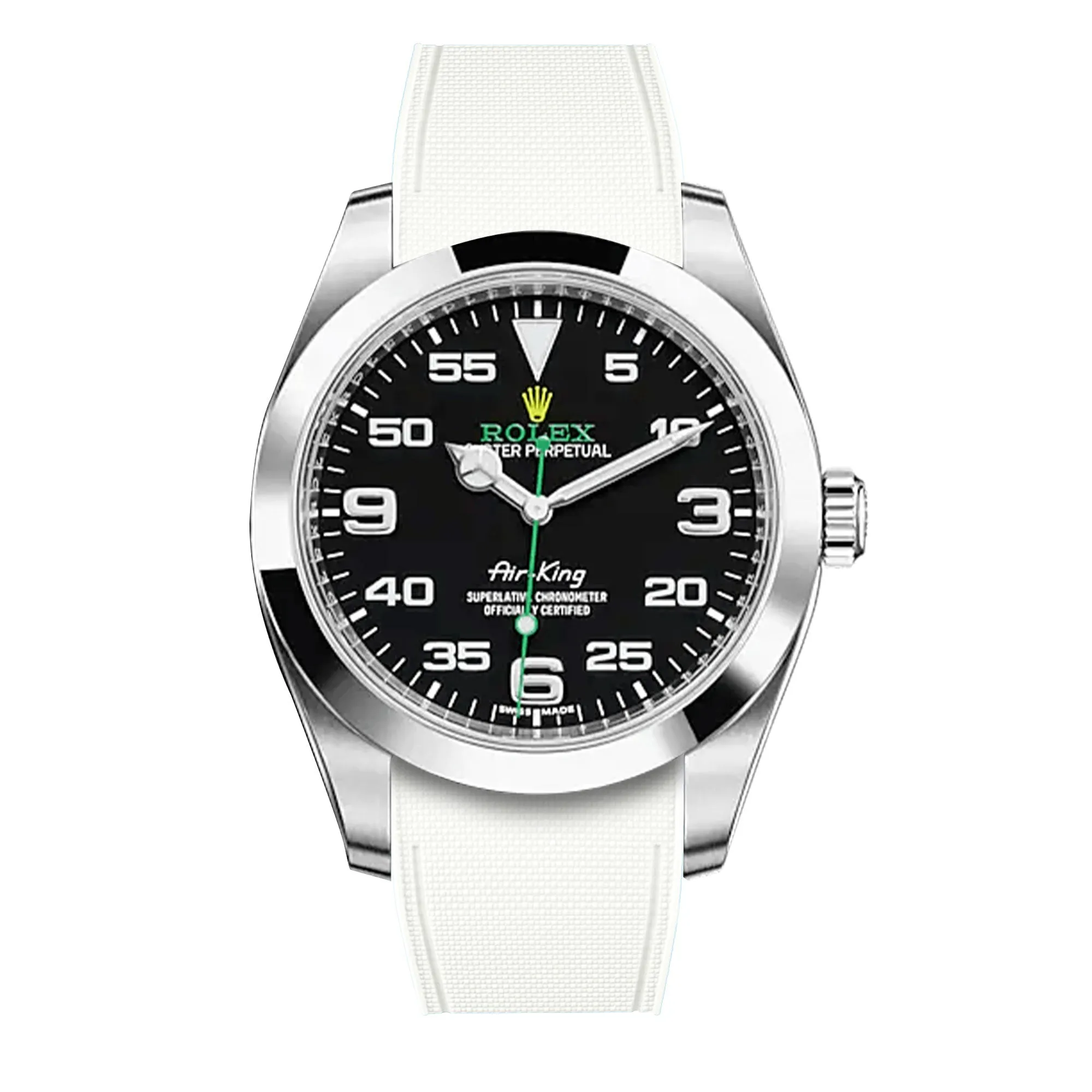Rolex – R strap Premium - Bracelet-montre caoutchouc motif cordura pour Airking  & bracelet Oyster
