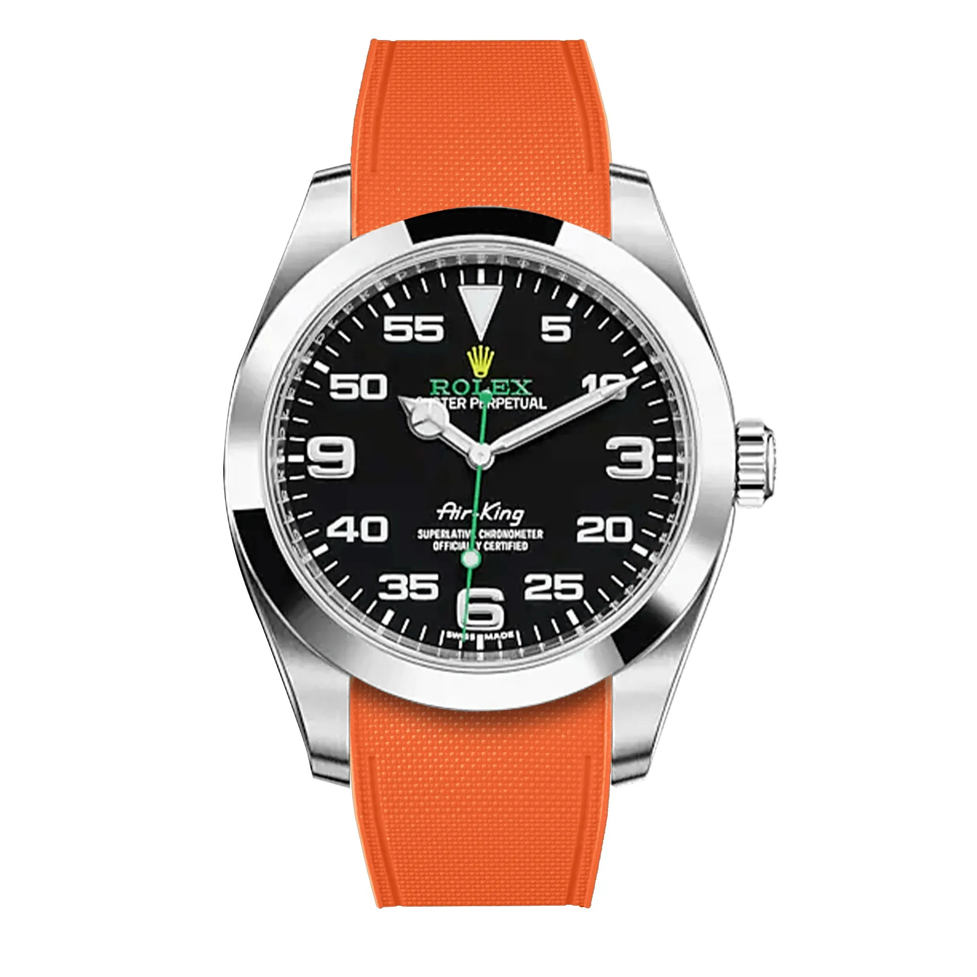 Rolex – R strap Premium - Bracelet-montre caoutchouc motif cordura pour Airking  & bracelet Oyster