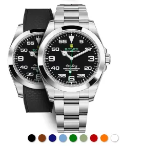 Rolex – R strap Premium - Bracelet-montre caoutchouc motif cordura pour Airking  & bracelet Oyster
