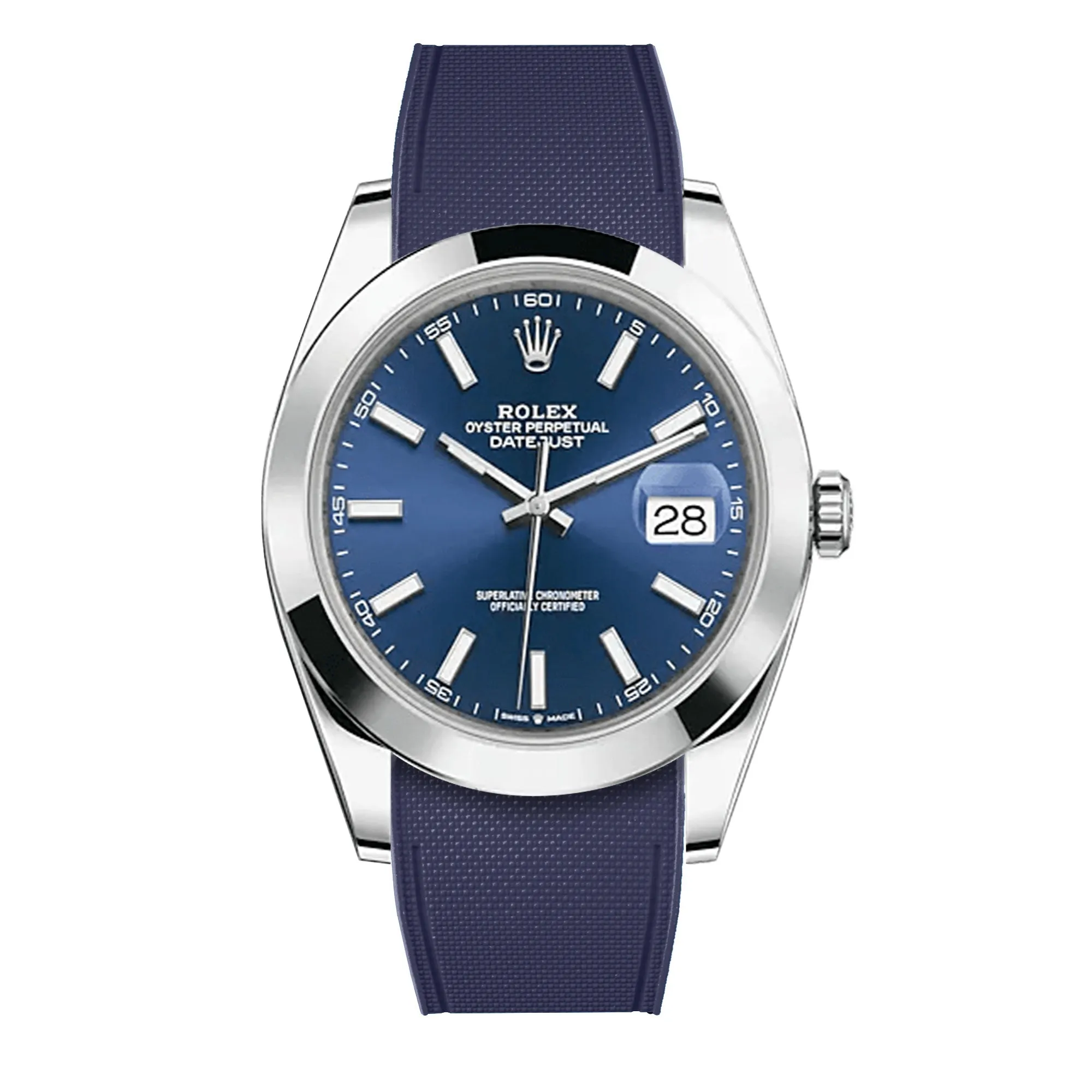 Rolex – R strap Premium - Bracelet-montre caoutchouc motif cordura pour Datejust 41mm II (pre-2016) & bracelet Oyster