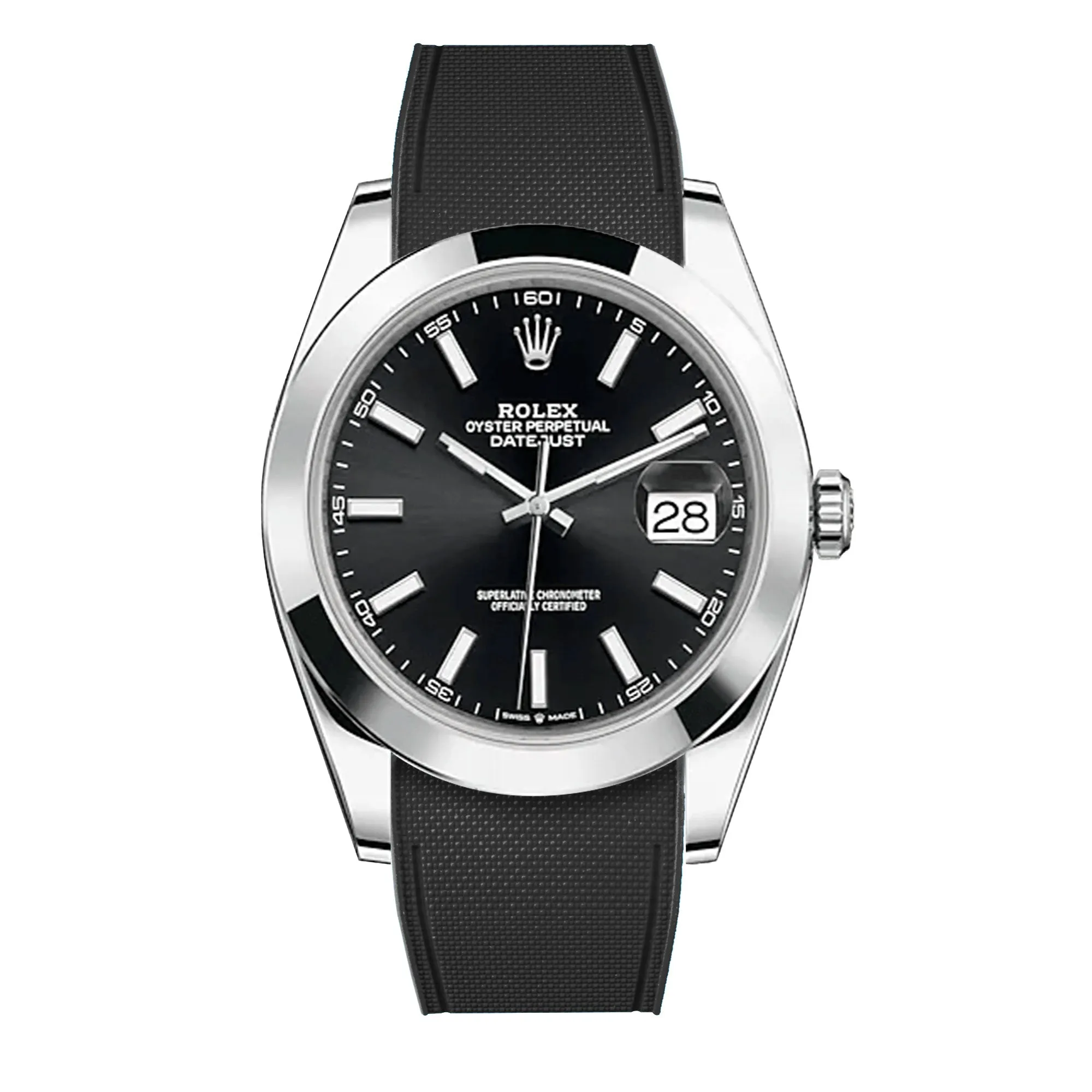 Rolex – R strap Premium - Bracelet-montre caoutchouc motif cordura pour Datejust 41mm II (pre-2016) & bracelet Oyster