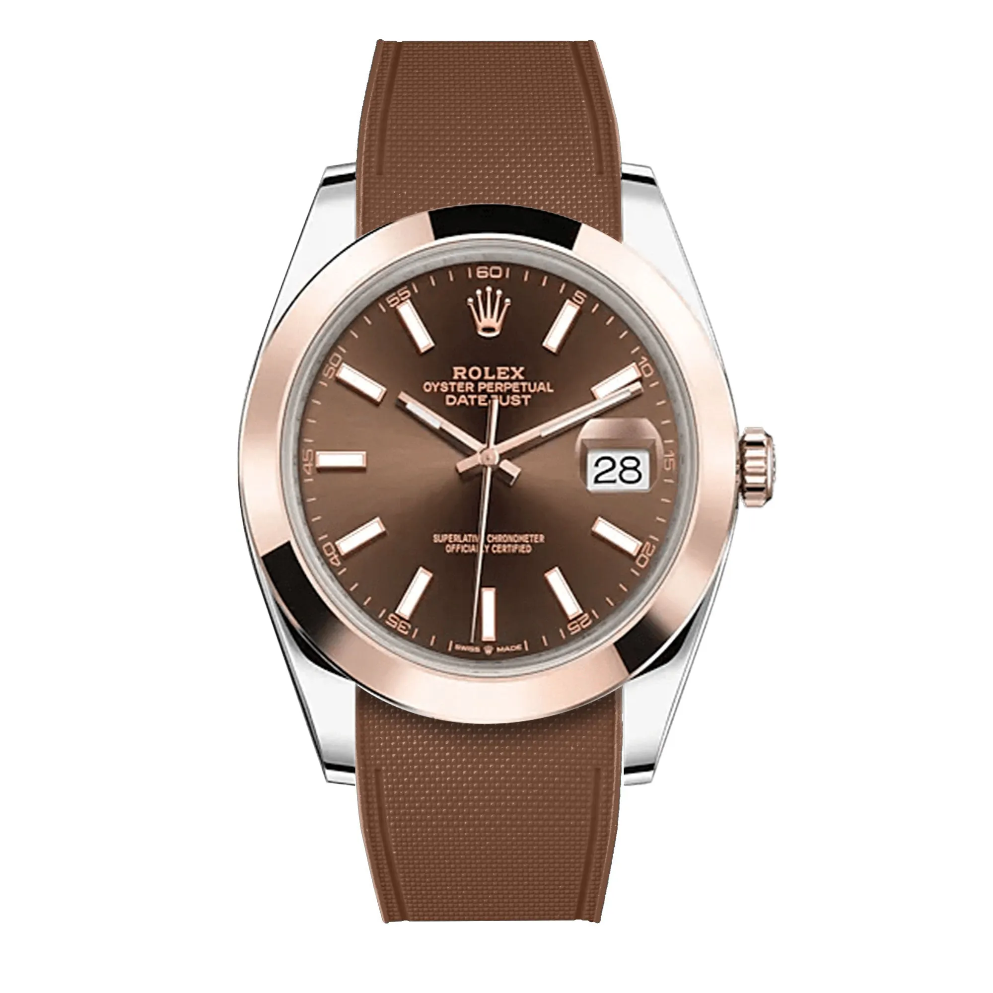 Rolex – R strap Premium - Bracelet-montre caoutchouc motif cordura pour Datejust 41mm II (pre-2016) & bracelet Oyster