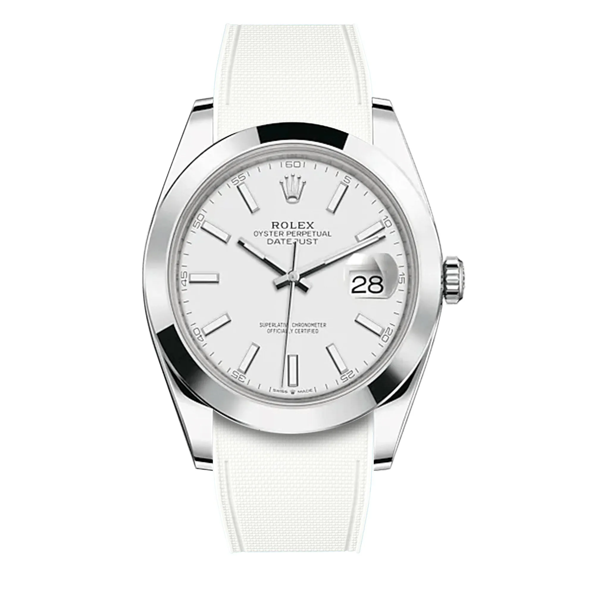 Rolex – R strap Premium - Bracelet-montre caoutchouc motif cordura pour Datejust 41mm II (pre-2016) & bracelet Oyster