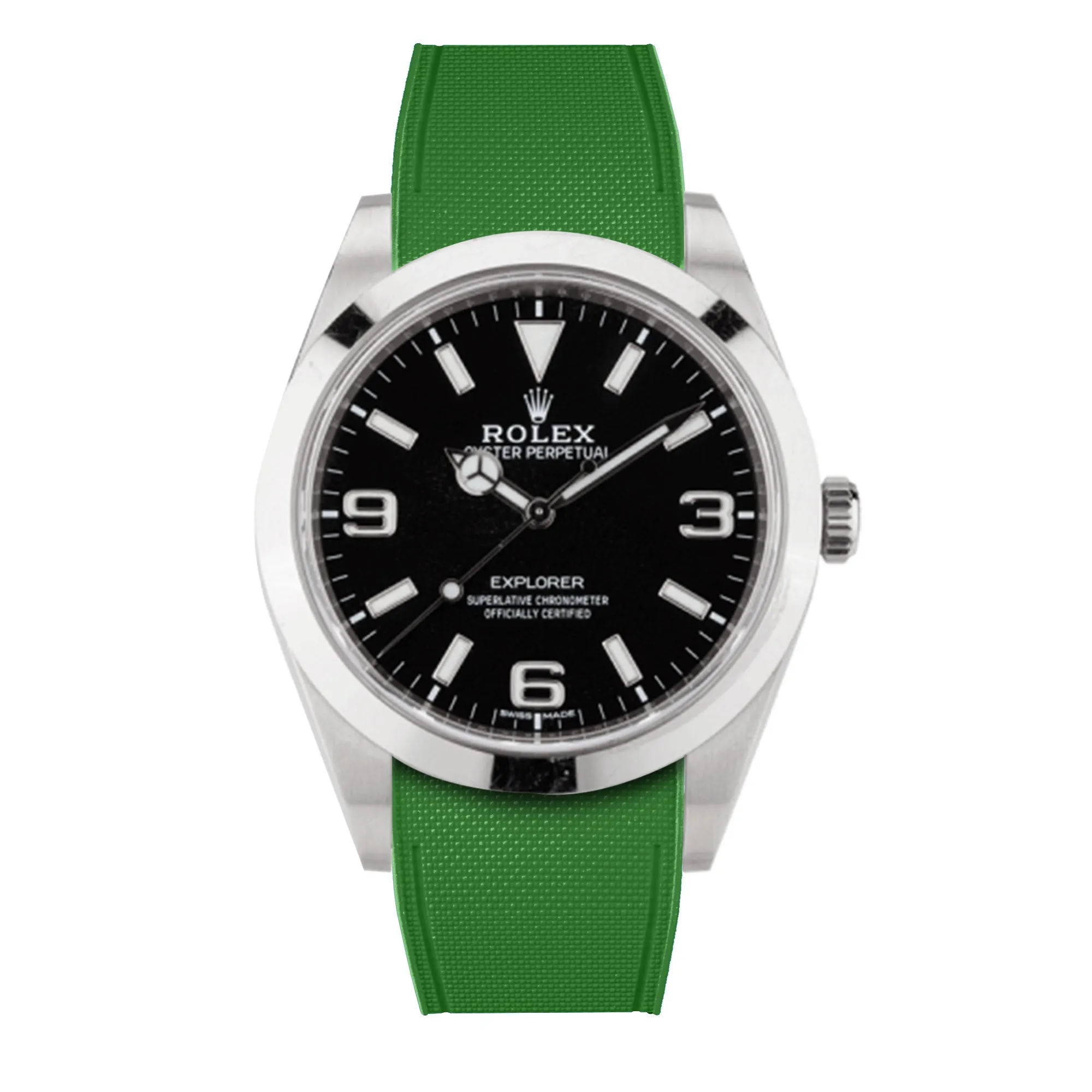 Rolex – R strap Premium - Bracelet-montre caoutchouc motif cordura pour Explorer I 39mm & bracelet Oyster