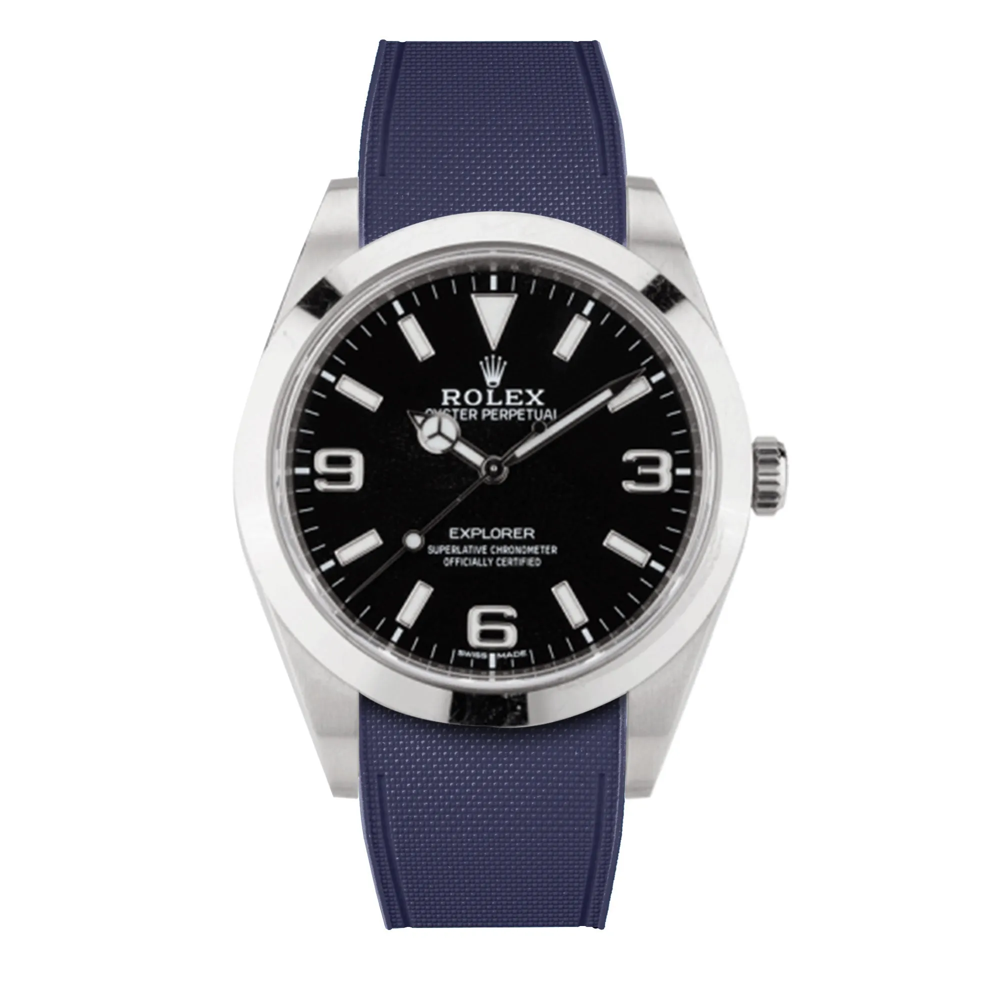 Rolex – R strap Premium - Bracelet-montre caoutchouc motif cordura pour Explorer I 39mm & bracelet Oyster