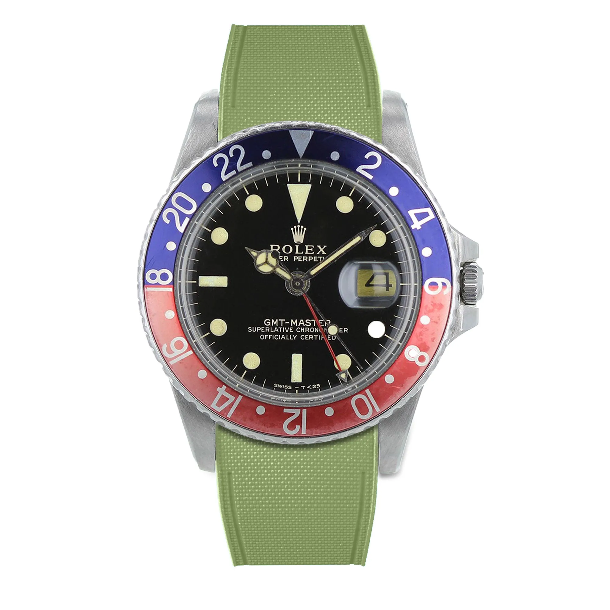 Rolex – R strap Premium - Bracelet-montre caoutchouc motif cordura pour GMT Master & bracelet Oyster