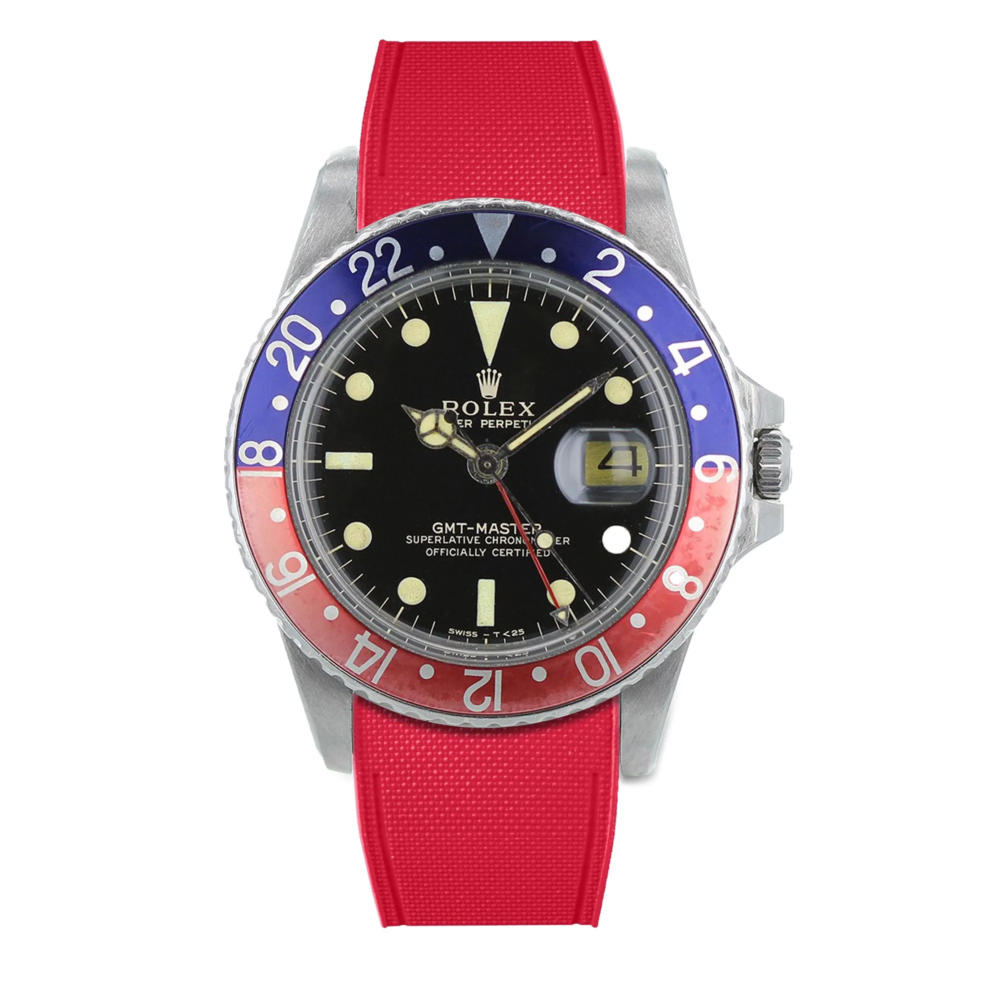 Rolex – R strap Premium - Bracelet-montre caoutchouc motif cordura pour GMT Master & bracelet Oyster