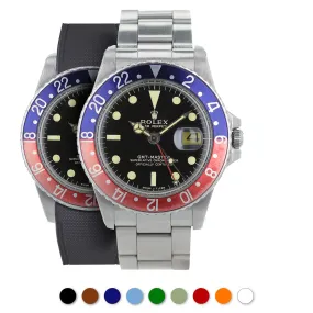 Rolex – R strap Premium - Bracelet-montre caoutchouc motif cordura pour GMT Master  & bracelet Oyster