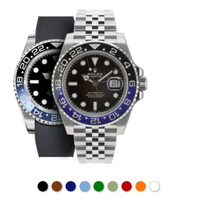 Rolex – R strap Premium - Bracelet-montre caoutchouc motif cordura pour GMT Master II céramique & bracelet Jubilé