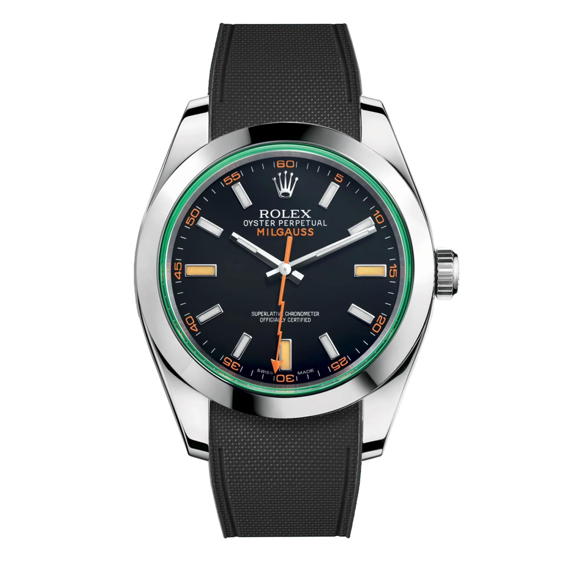 Rolex – R strap Premium - Bracelet-montre caoutchouc motif cordura pour Milgauss 40mm  & bracelet Oyster