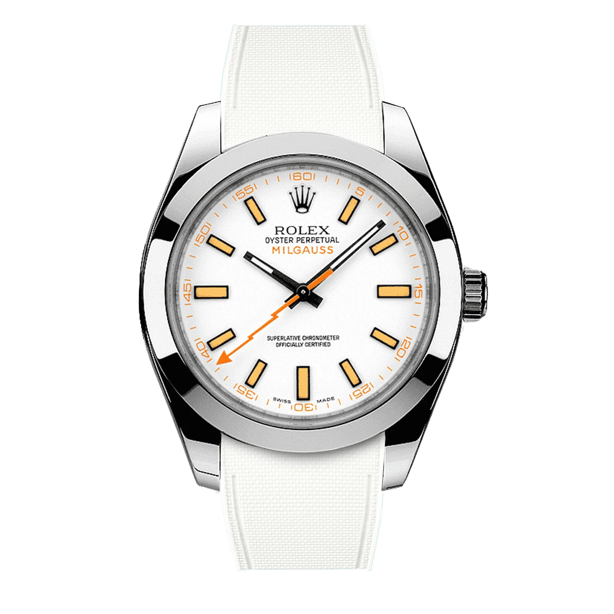 Rolex – R strap Premium - Bracelet-montre caoutchouc motif cordura pour Milgauss 40mm  & bracelet Oyster