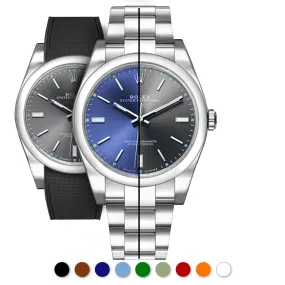 Rolex – R strap Premium - Bracelet-montre caoutchouc motif cordura pour Oyster Perpetual 39mm
