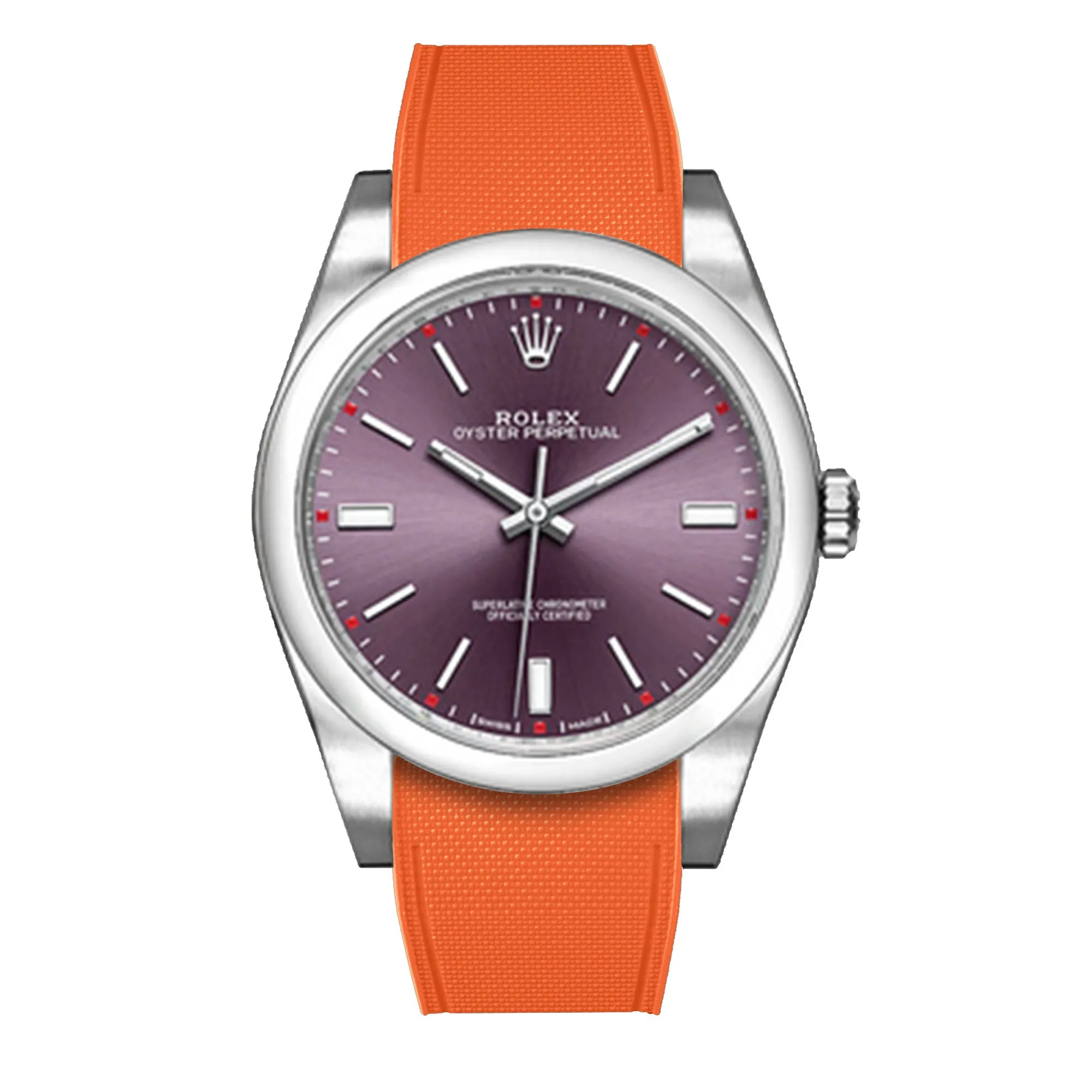 Rolex – R strap Premium - Bracelet-montre caoutchouc motif cordura pour Oyster Perpetual 39mm