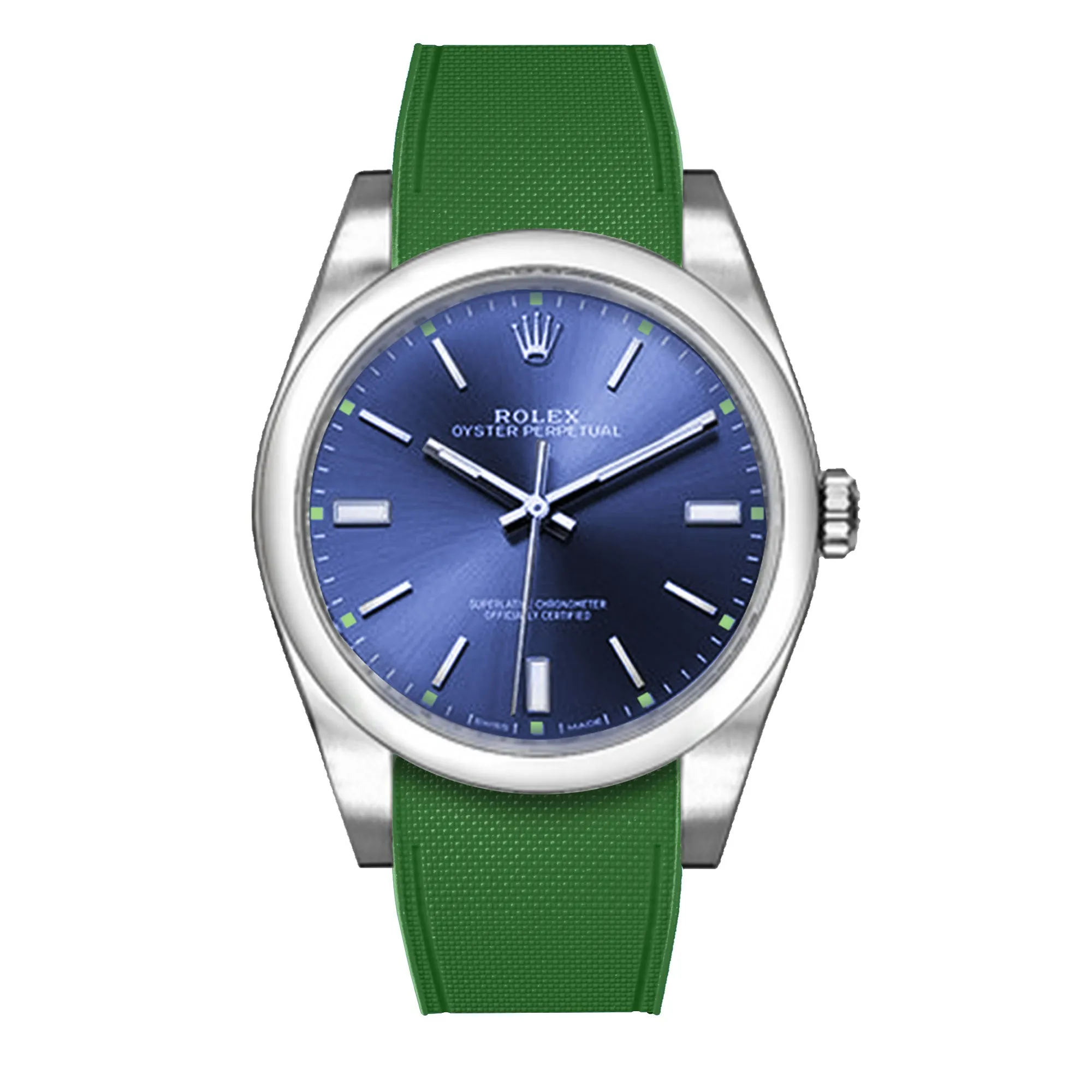 Rolex – R strap Premium - Bracelet-montre caoutchouc motif cordura pour Oyster Perpetual 39mm