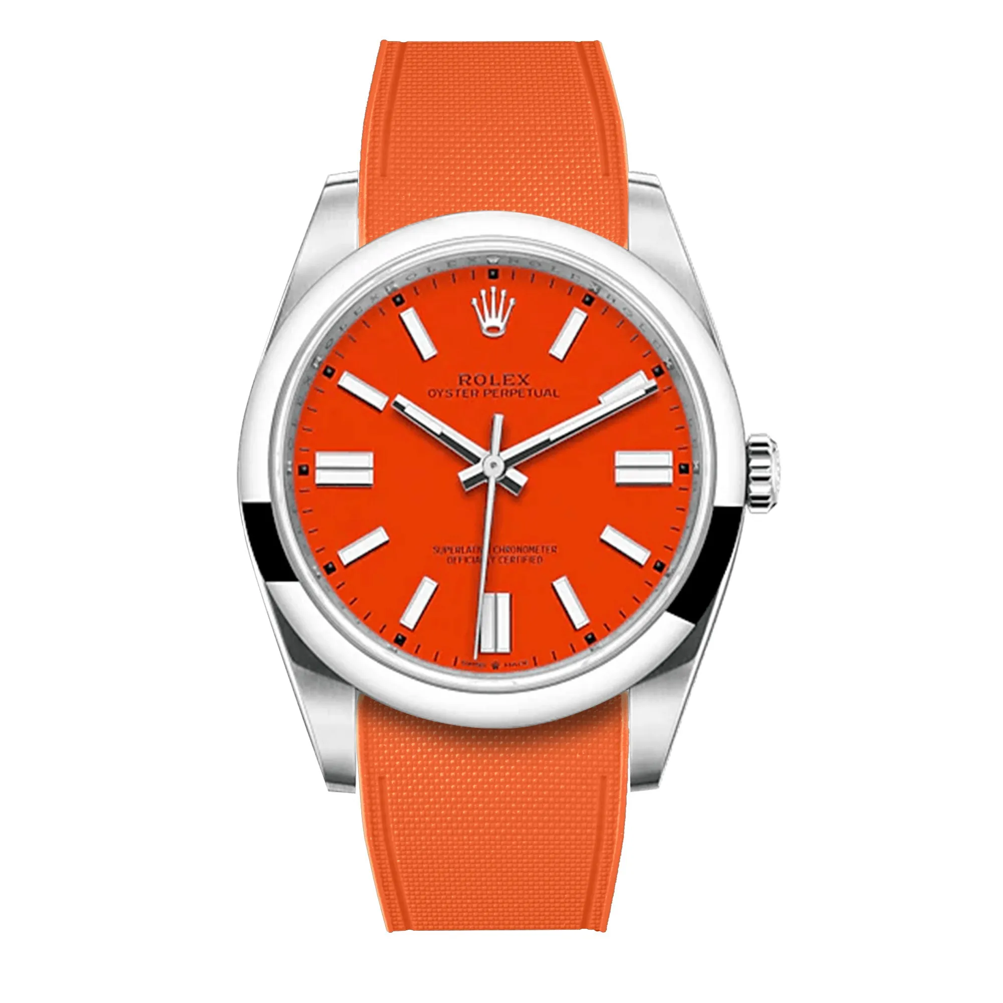 Rolex – R strap Premium - Bracelet-montre caoutchouc motif cordura pour Oyster Perpetual 41mm
