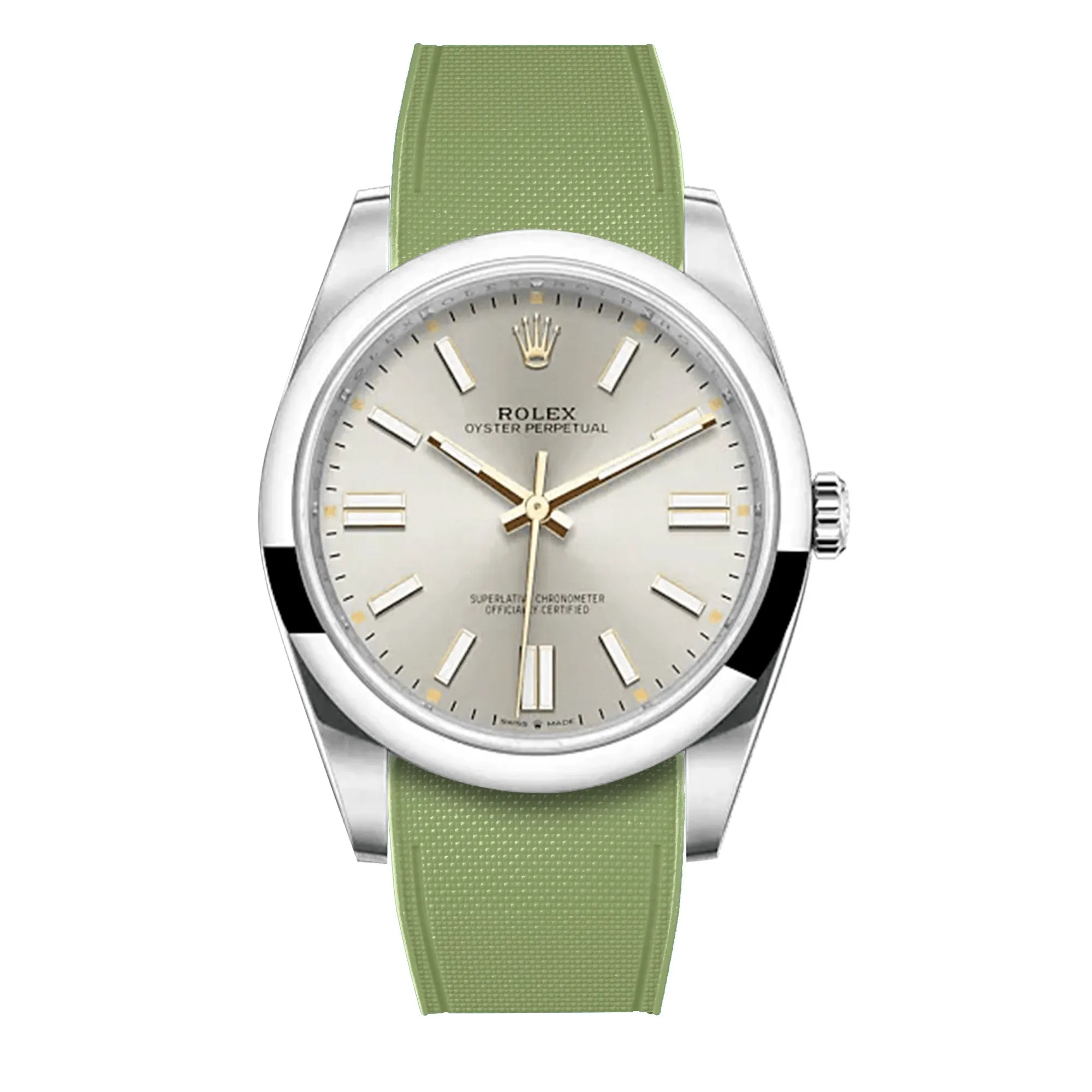 Rolex – R strap Premium - Bracelet-montre caoutchouc motif cordura pour Oyster Perpetual 41mm
