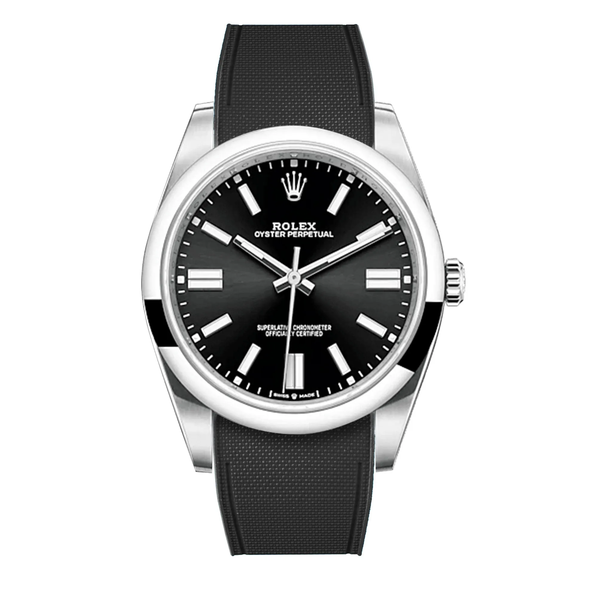 Rolex – R strap Premium - Bracelet-montre caoutchouc motif cordura pour Oyster Perpetual 41mm