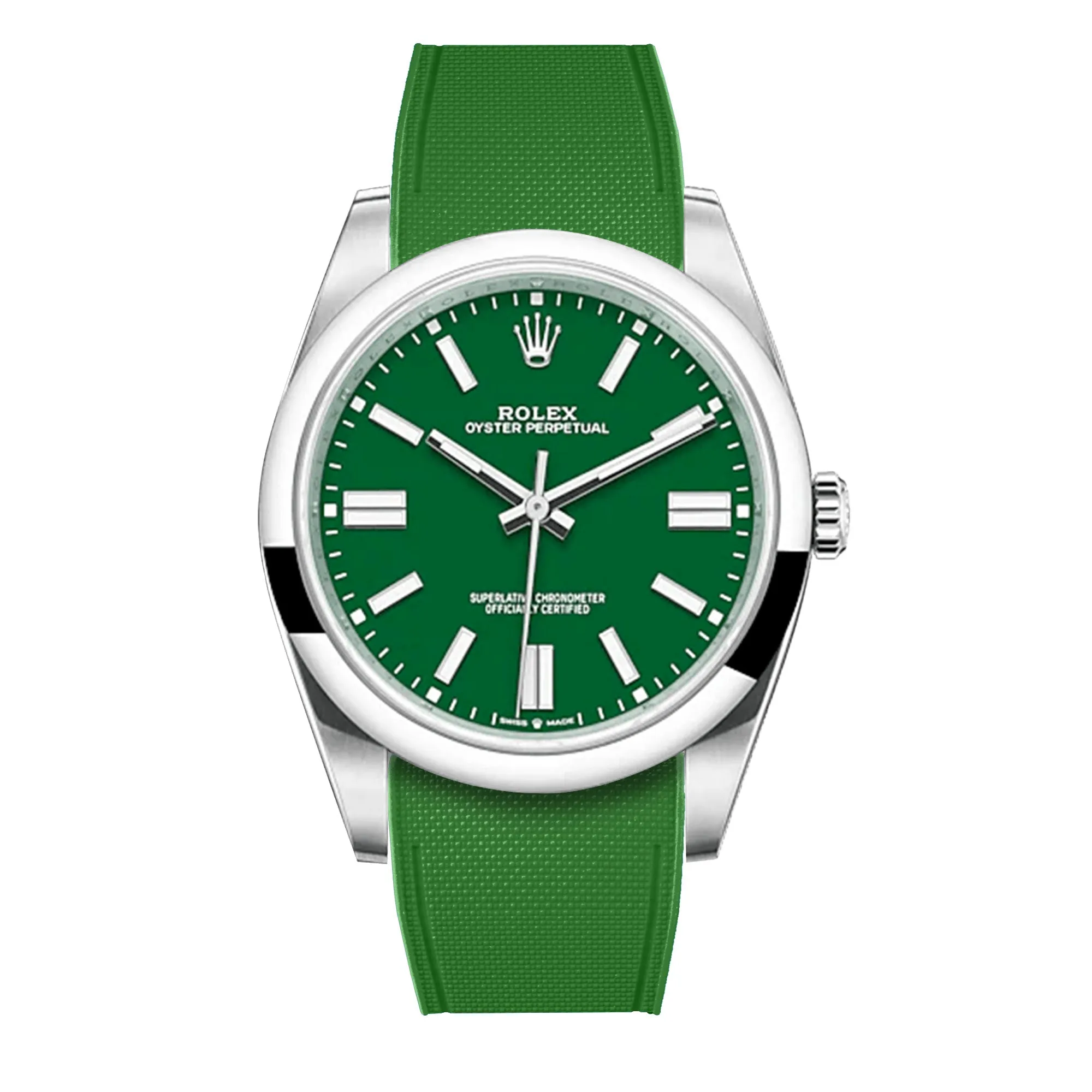 Rolex – R strap Premium - Bracelet-montre caoutchouc motif cordura pour Oyster Perpetual 41mm