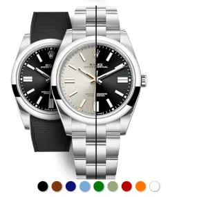 Rolex – R strap Premium - Bracelet-montre caoutchouc motif cordura pour Oyster Perpetual 41mm