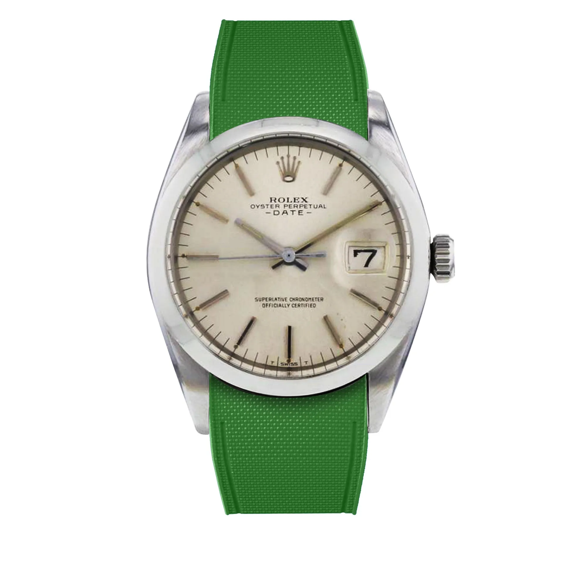 Rolex – R strap Premium - Bracelet-montre caoutchouc motif cordura pour Oyster Perpetual Date 35mm