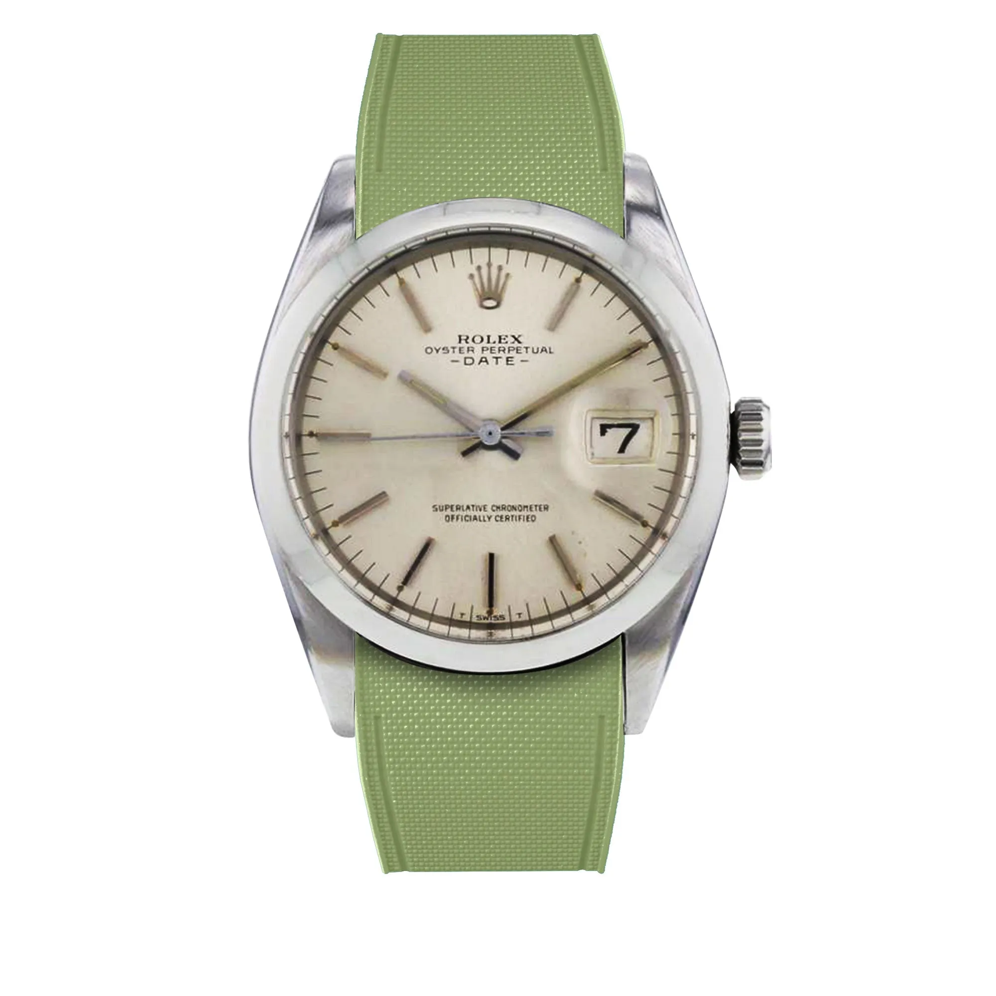 Rolex – R strap Premium - Bracelet-montre caoutchouc motif cordura pour Oyster Perpetual Date 35mm