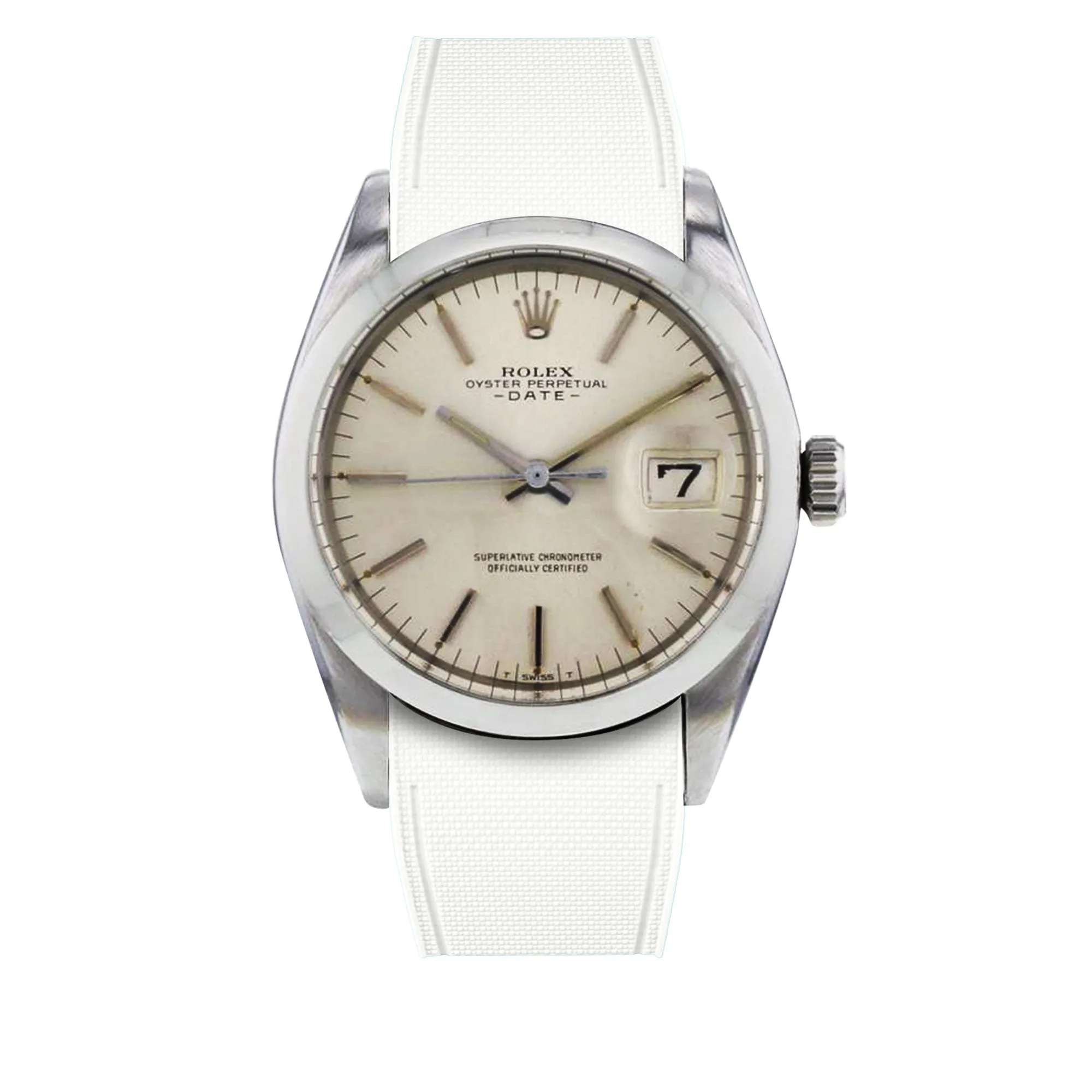 Rolex – R strap Premium - Bracelet-montre caoutchouc motif cordura pour Oyster Perpetual Date 35mm