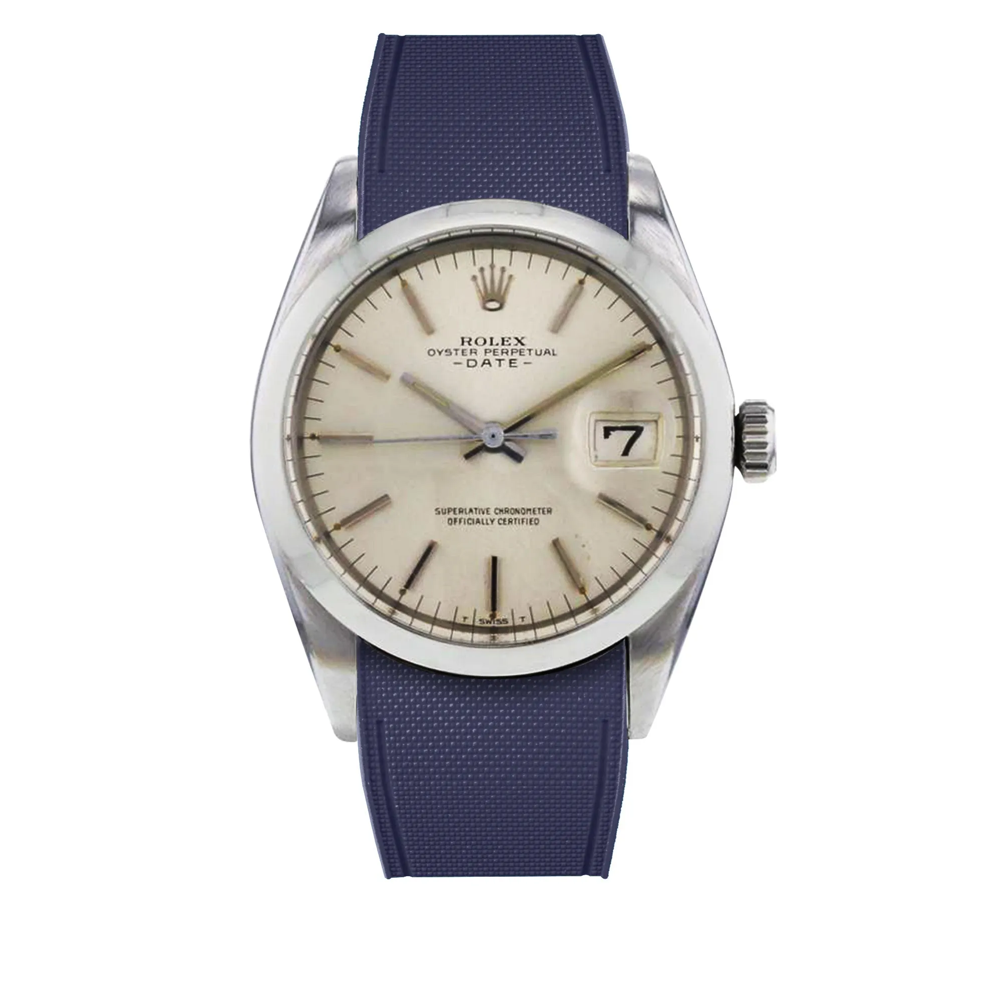 Rolex – R strap Premium - Bracelet-montre caoutchouc motif cordura pour Oyster Perpetual Date 35mm