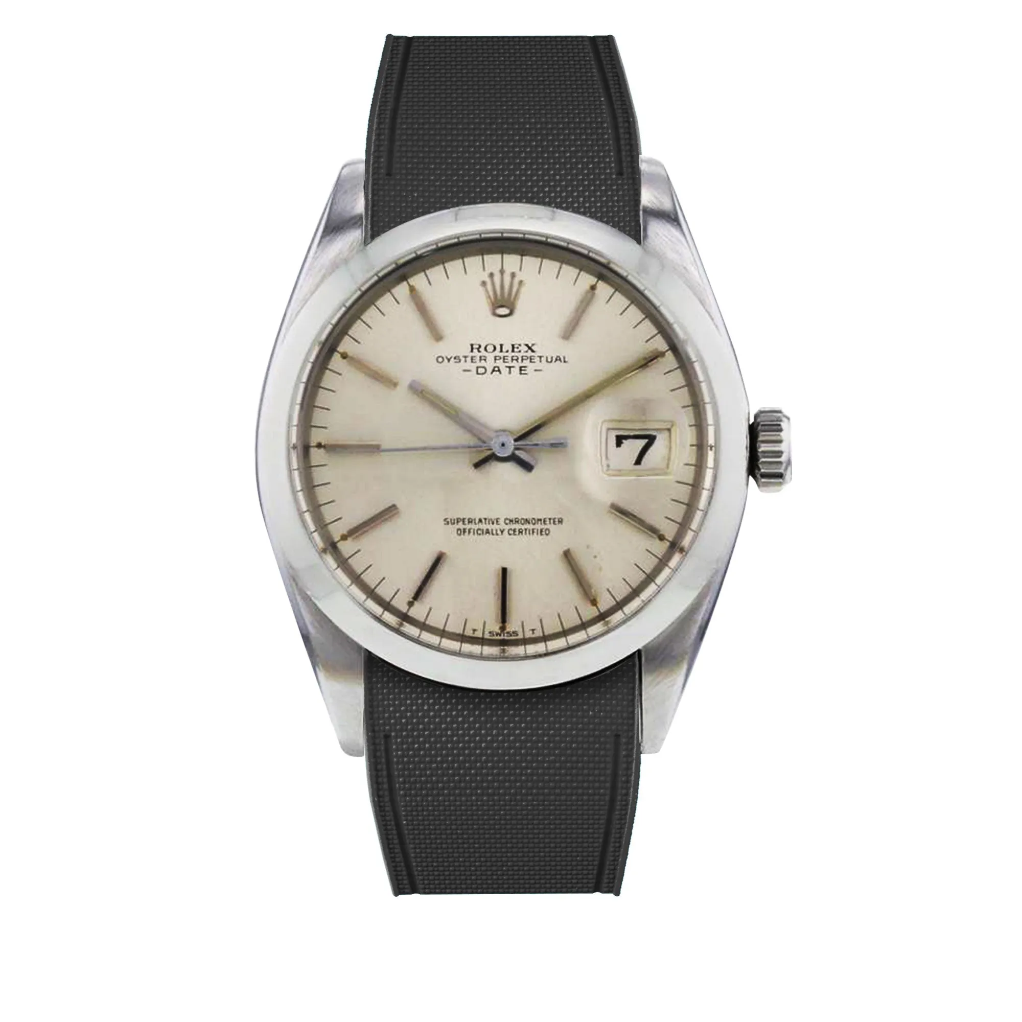 Rolex – R strap Premium - Bracelet-montre caoutchouc motif cordura pour Oyster Perpetual Date 35mm
