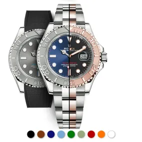 Rolex – R strap Premium - Bracelet-montre caoutchouc motif cordura pour Yachtmaster 40mm  & bracelet Oyster