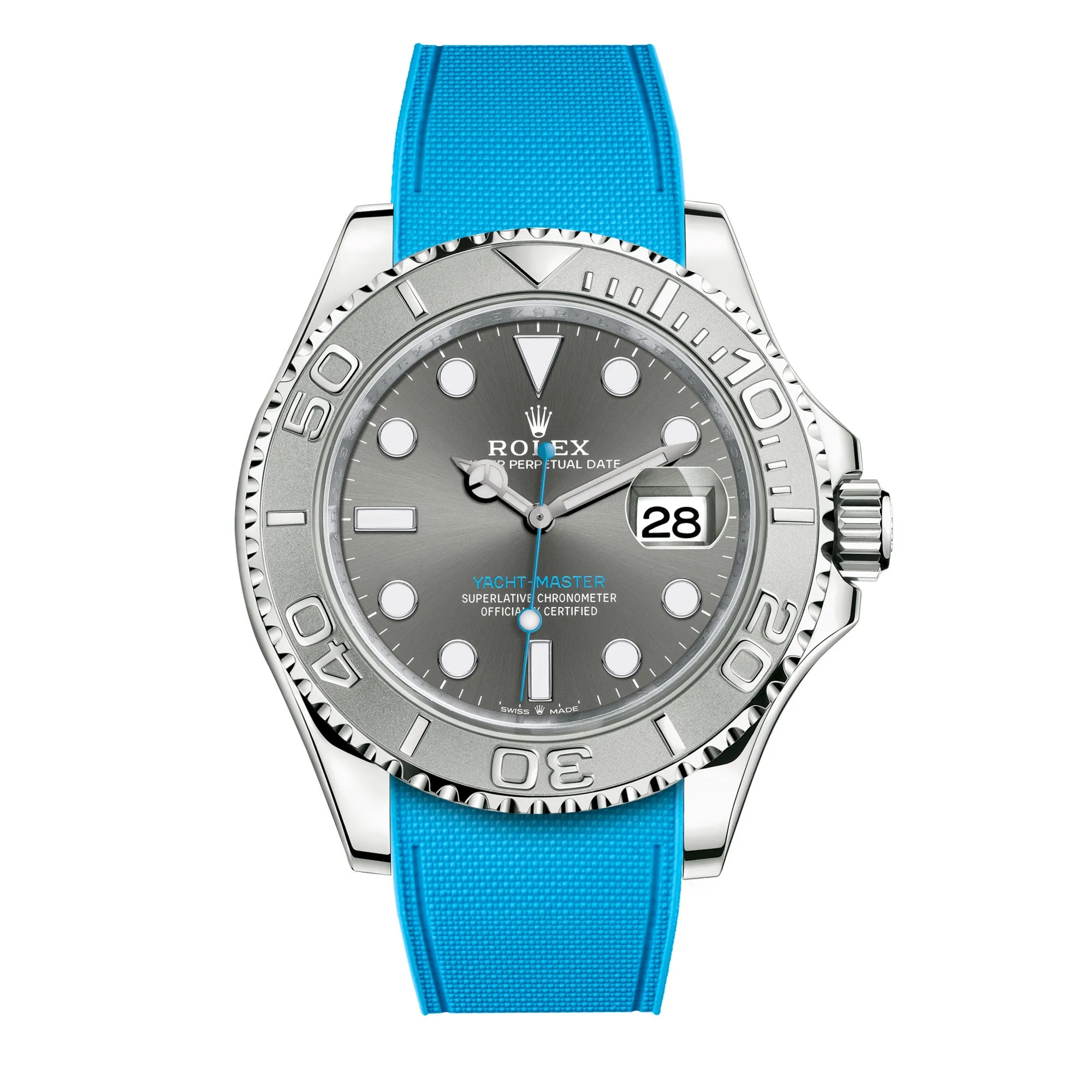 Rolex – R strap Premium - Bracelet-montre caoutchouc motif cordura pour Yachtmaster 40mm  & bracelet Oyster