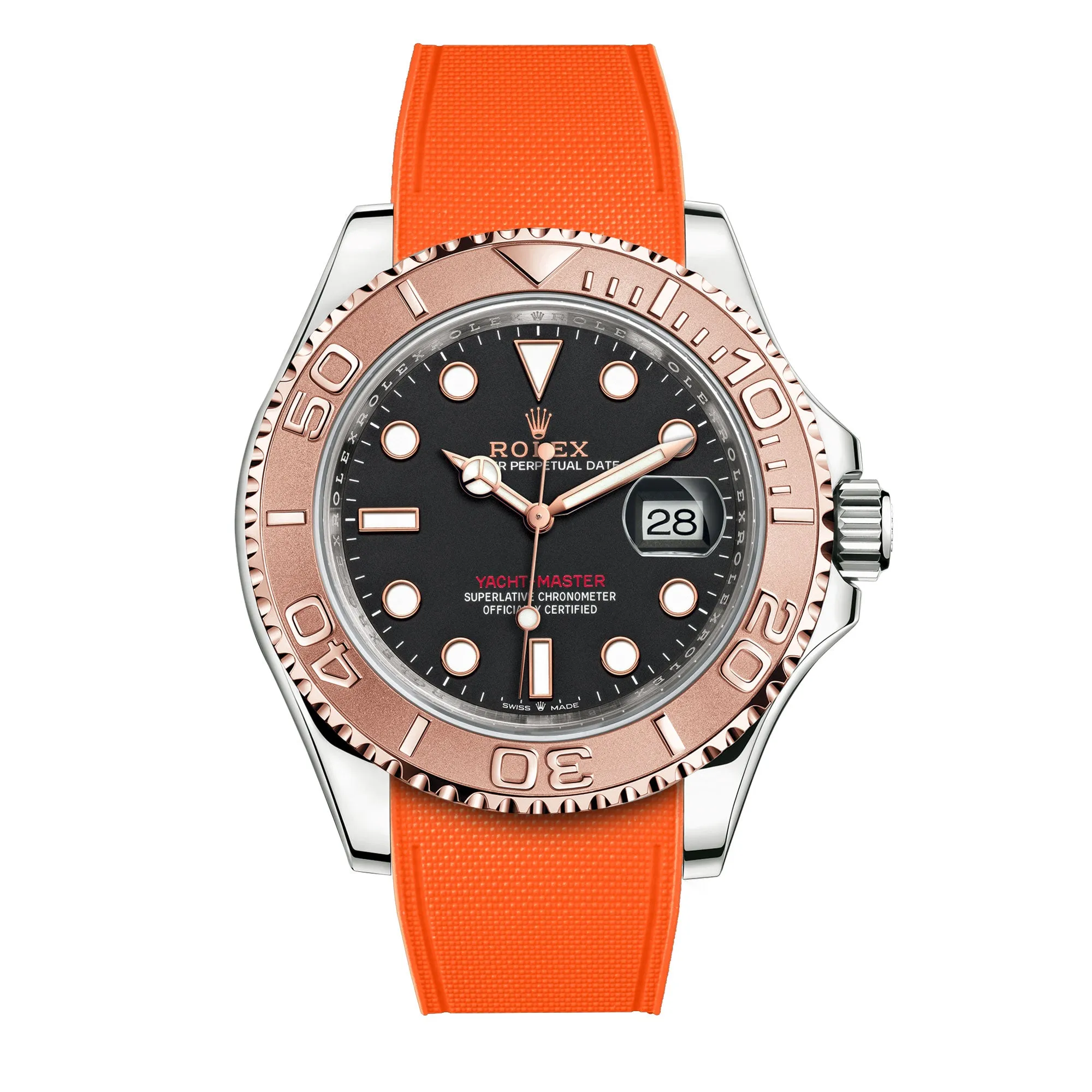 Rolex – R strap Premium - Bracelet-montre caoutchouc motif cordura pour Yachtmaster 40mm  & bracelet Oyster