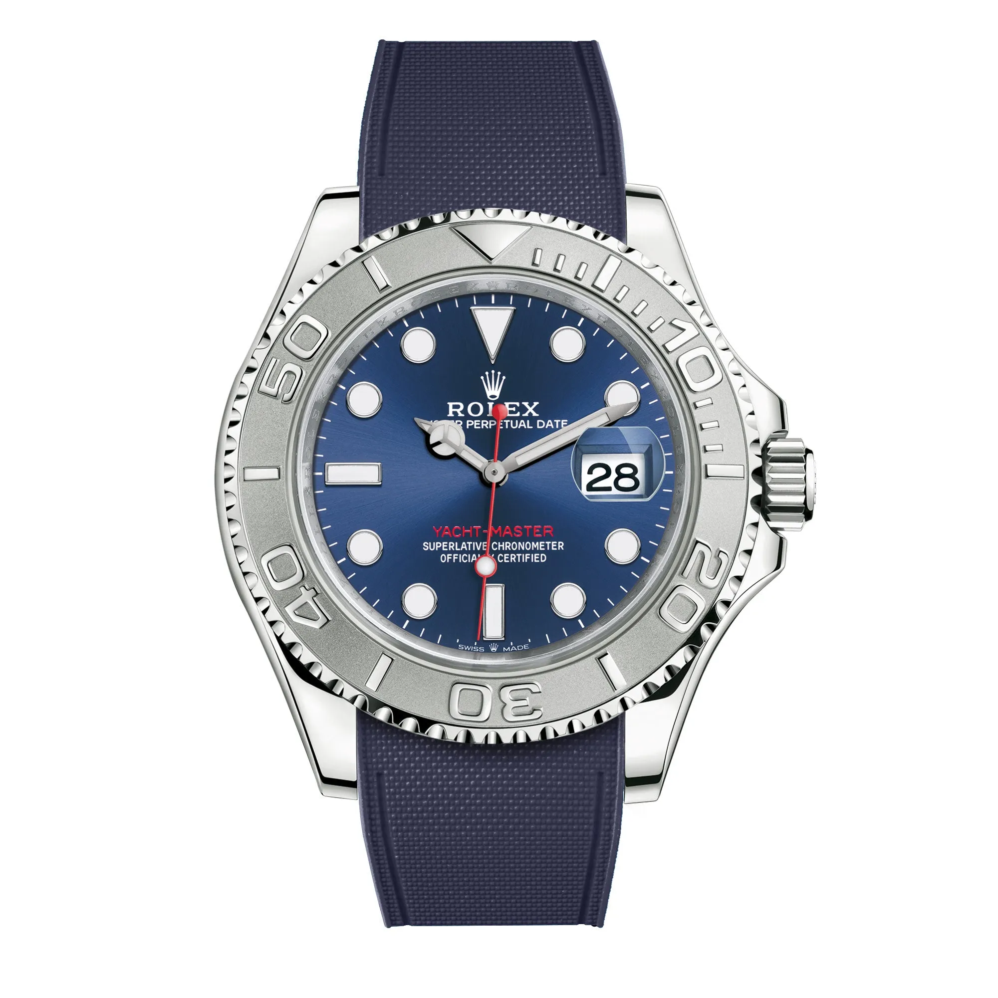 Rolex – R strap Premium - Bracelet-montre caoutchouc motif cordura pour Yachtmaster 40mm  & bracelet Oyster