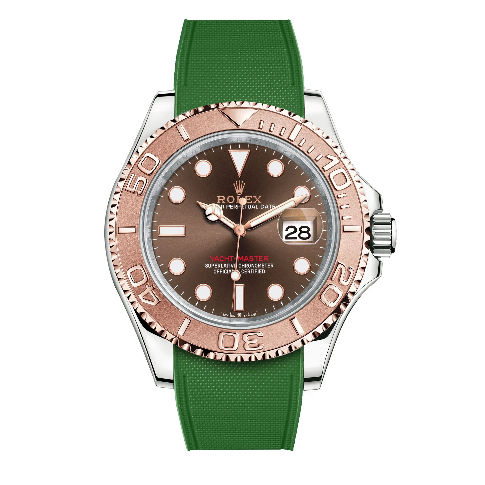 Rolex – R strap Premium - Bracelet-montre caoutchouc motif cordura pour Yachtmaster 40mm  & bracelet Oyster