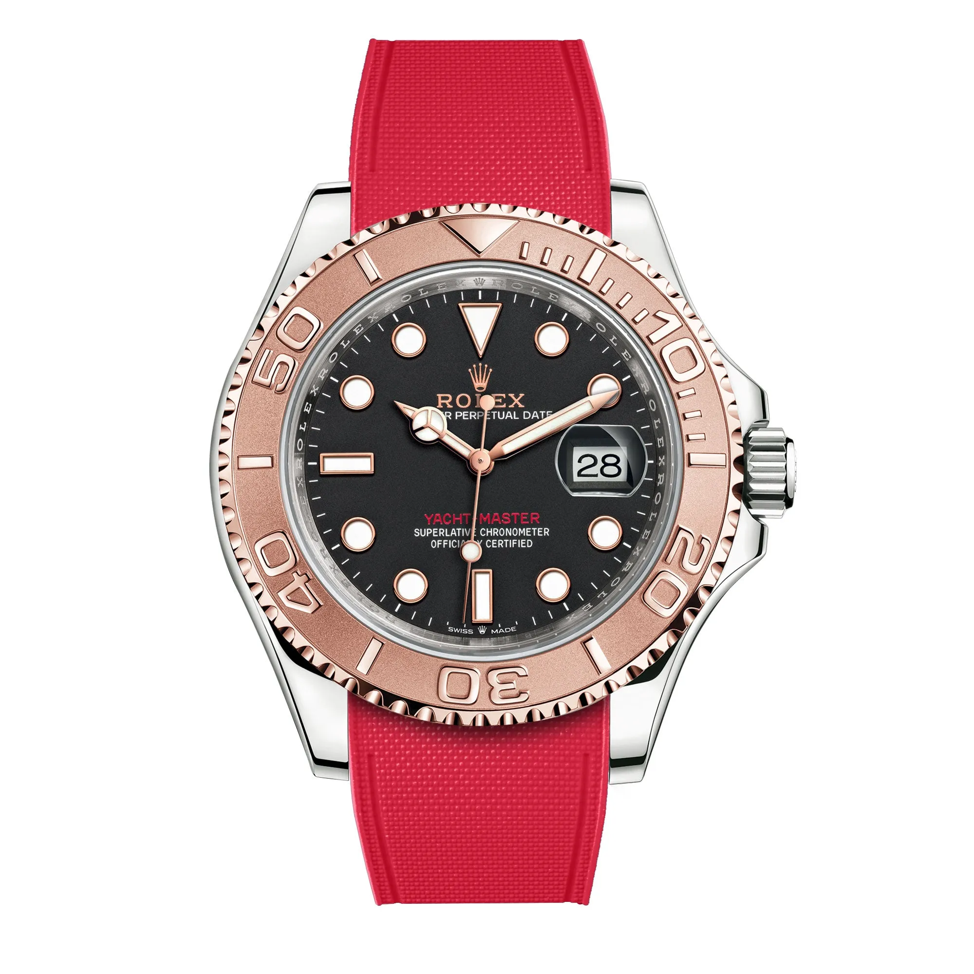 Rolex – R strap Premium - Bracelet-montre caoutchouc motif cordura pour Yachtmaster 40mm  & bracelet Oyster