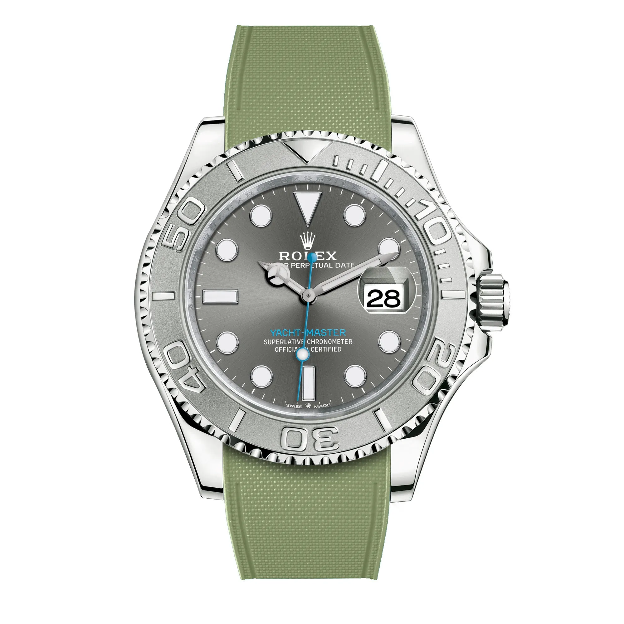 Rolex – R strap Premium - Bracelet-montre caoutchouc motif cordura pour Yachtmaster 40mm  & bracelet Oyster